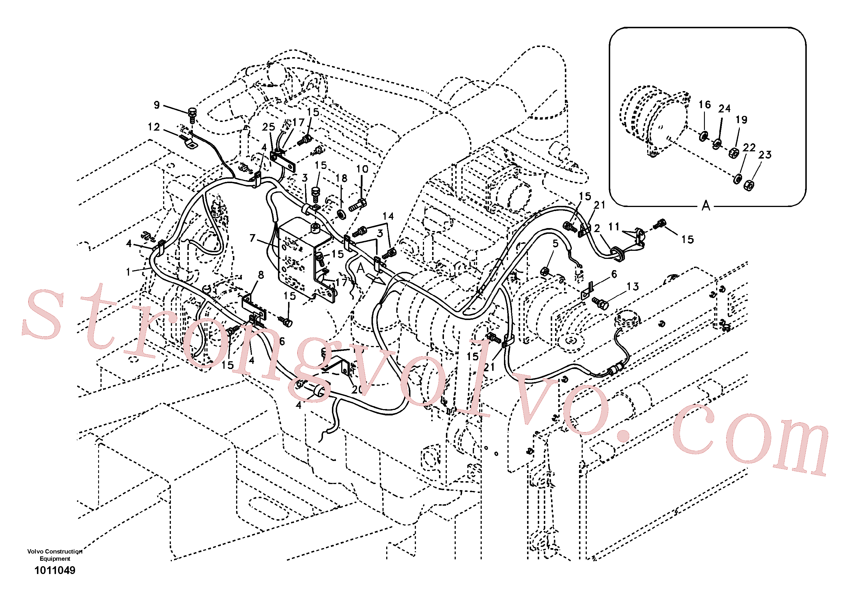 VOE14510983 Volvo Cablagem, motor(1011049 Montagem)