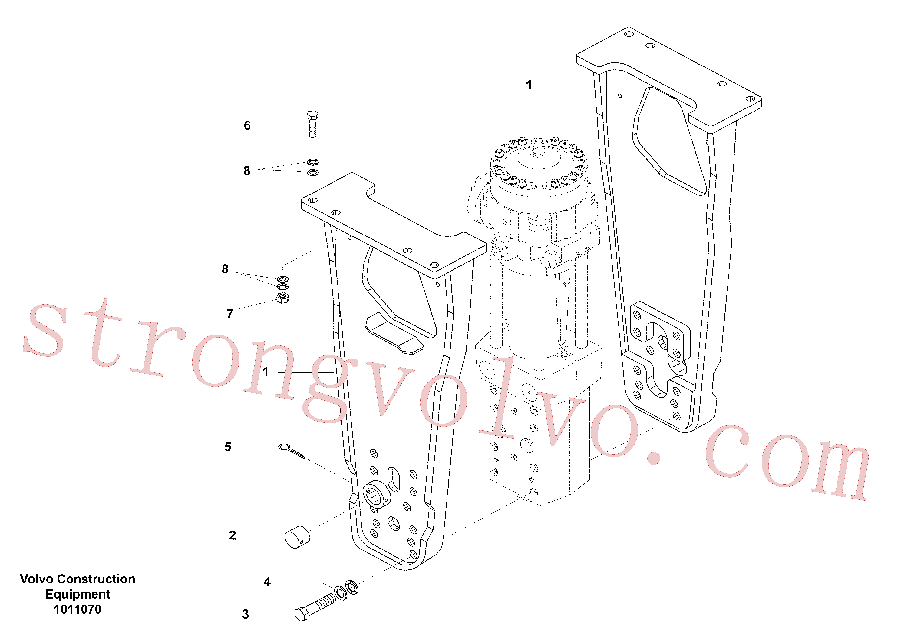 Volvo VOE14534795 Arruela Volvo Acessórios para escavadeira