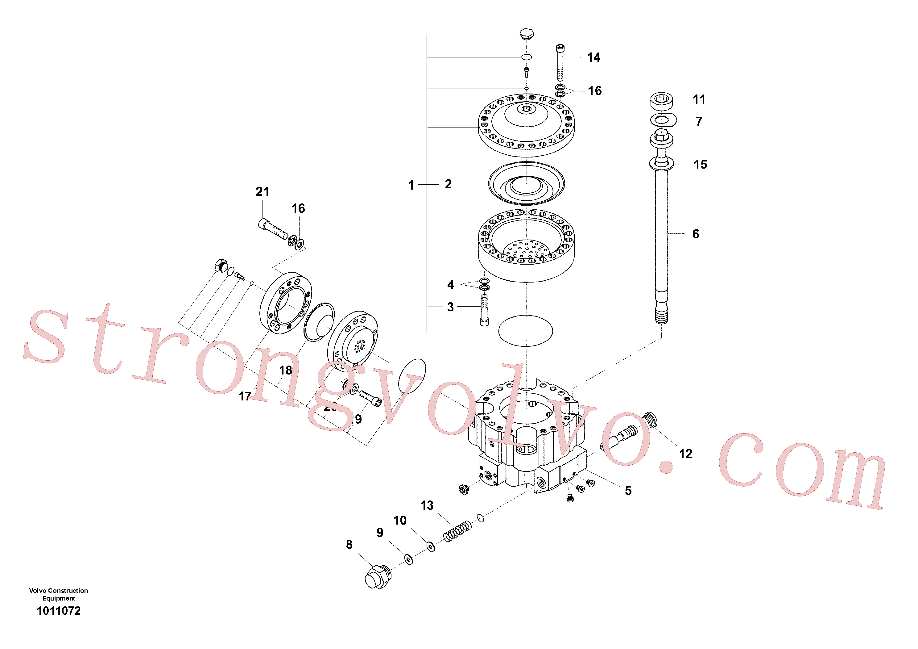 VOE14534773 Volvo Martelo hidráulico - acumulador(1011072 Montagem)