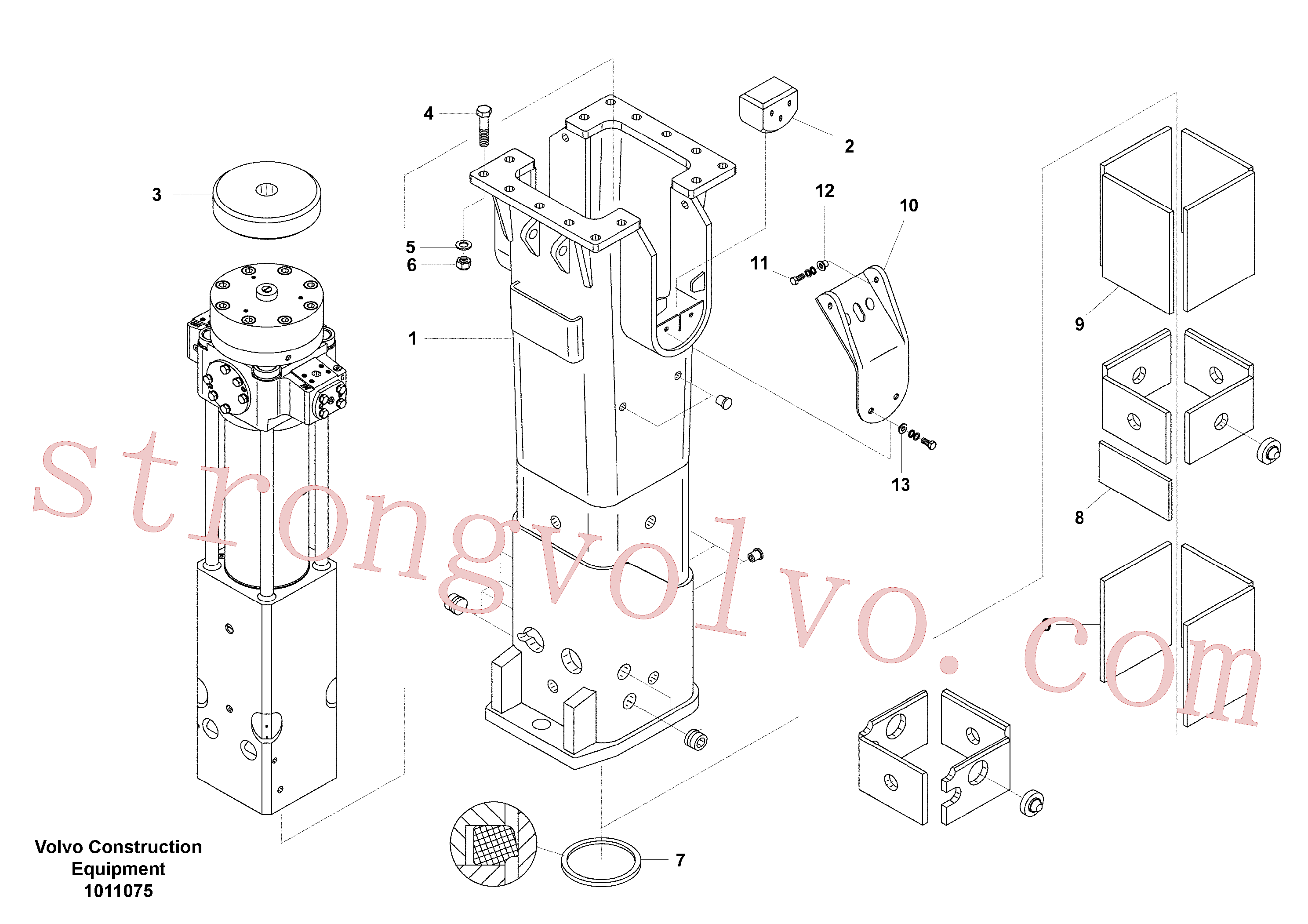 Atacado VOE14534565 Buffer Volvo escavadeira