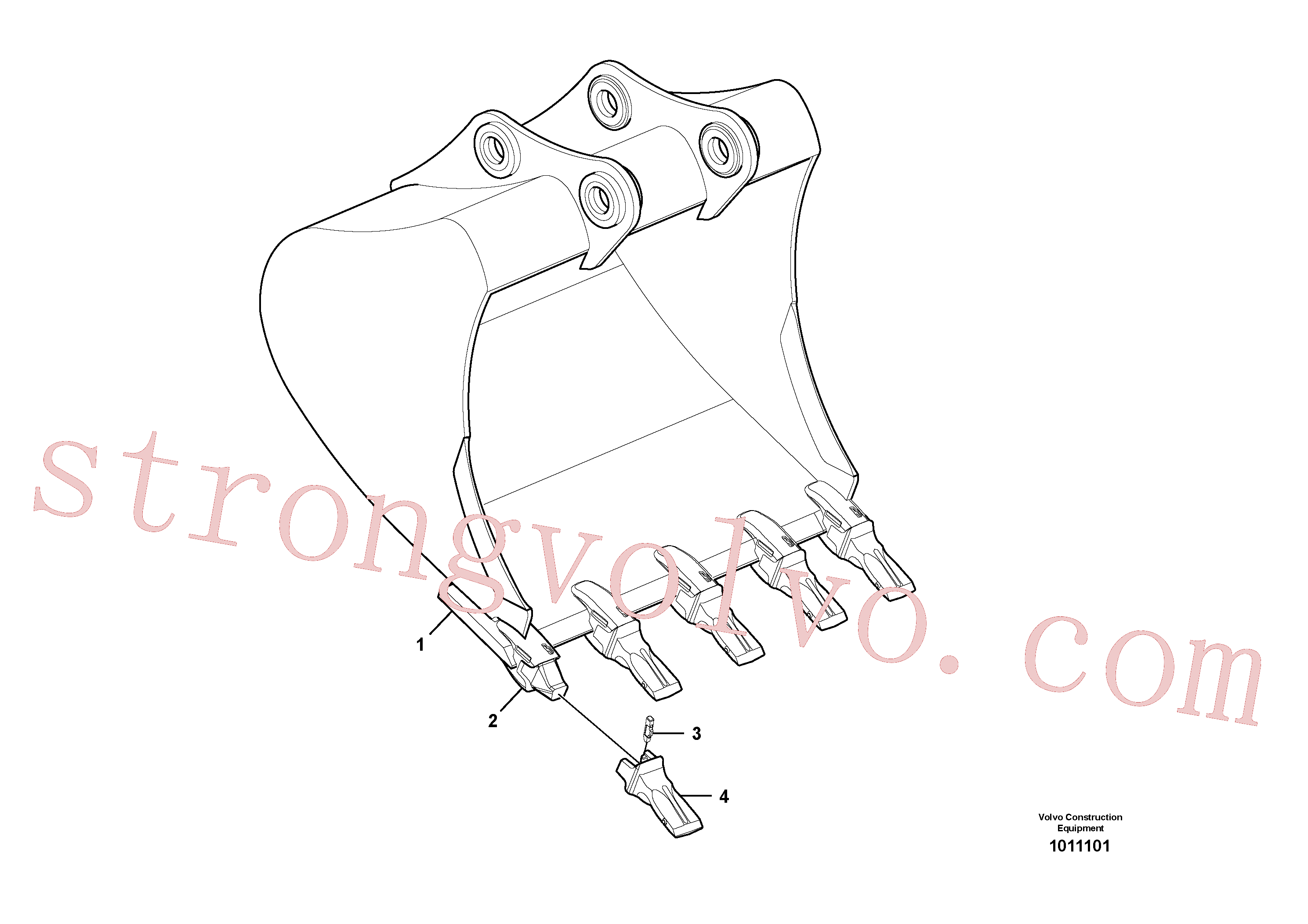 VOE14522960 Volvo Balde(1011101 Montagem)