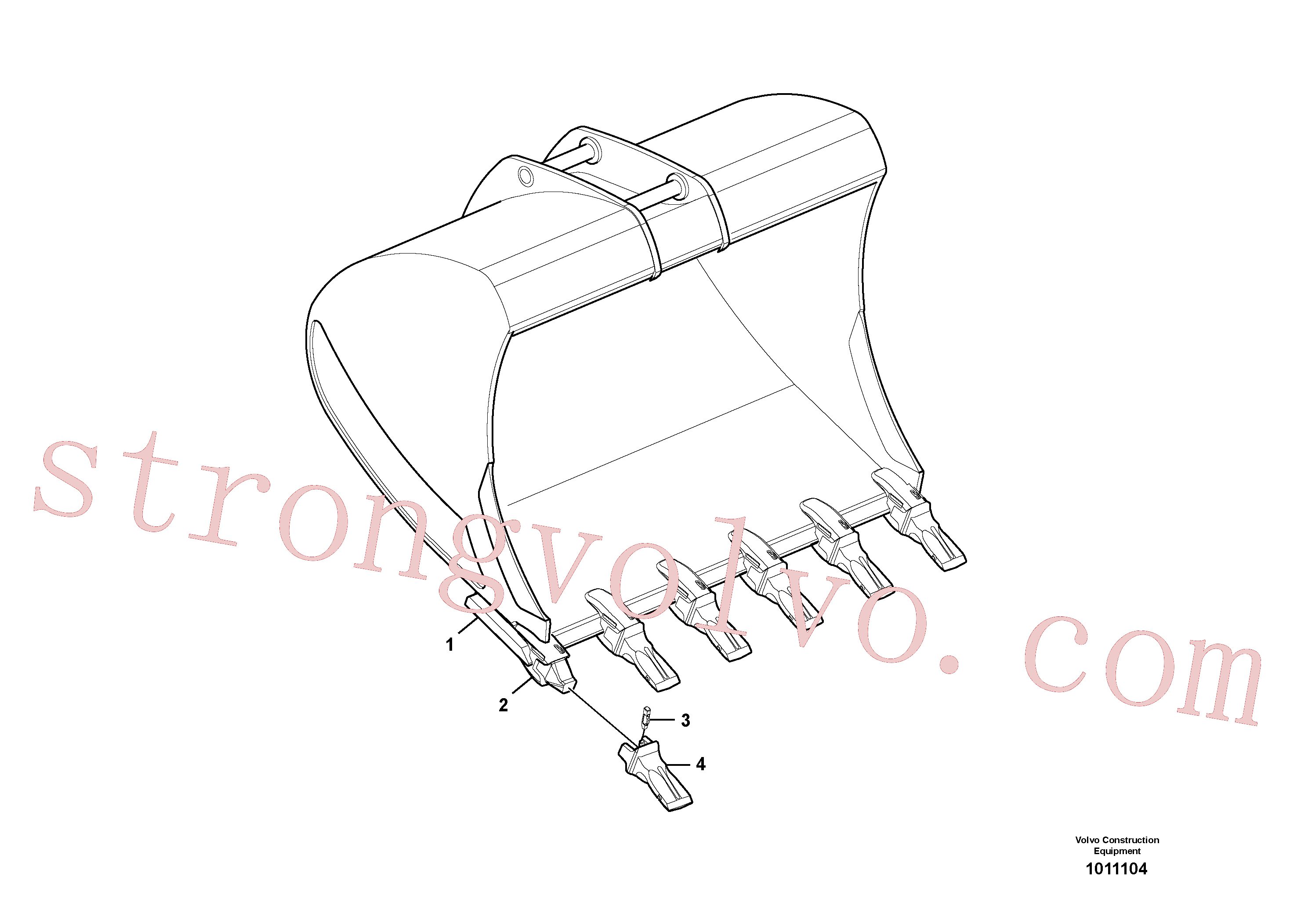 China Made VOE11417317 Retentor Volvo Acessórios para escavadeira