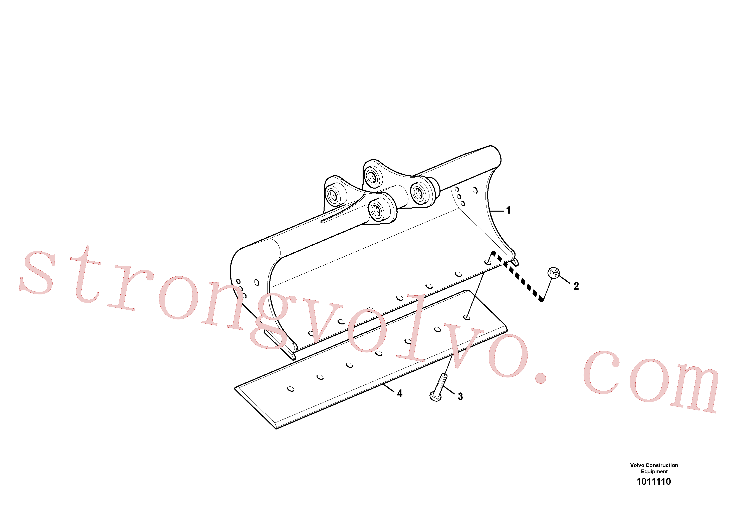 VOE14562919 Volvo Baldes para Quickfit (engate rápido)(1011110 Montagem)