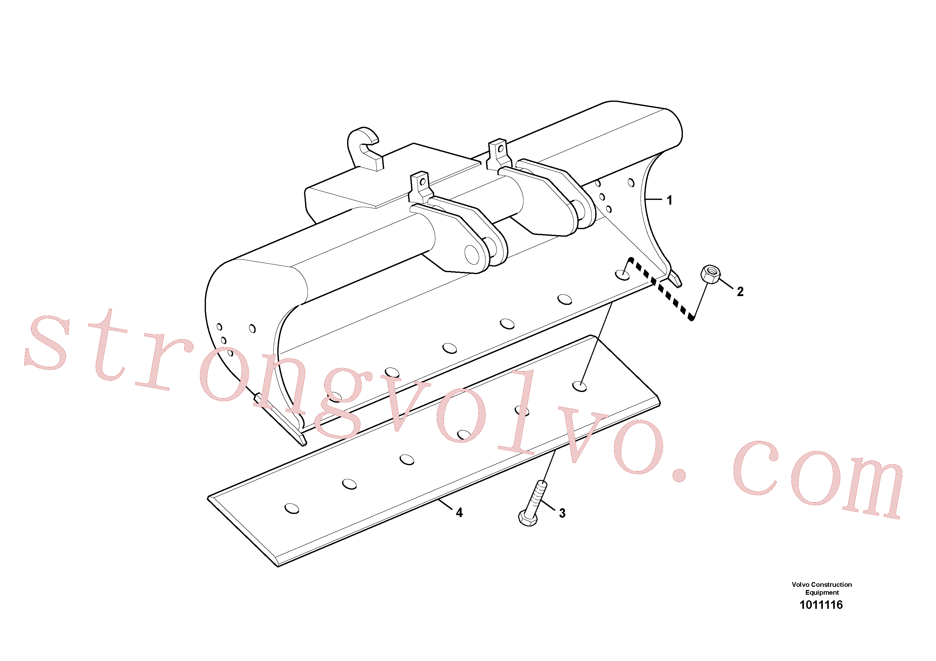 VOE14562931 Volvo Baldes para Quickfit (engate rápido)(1011116 Montagem)