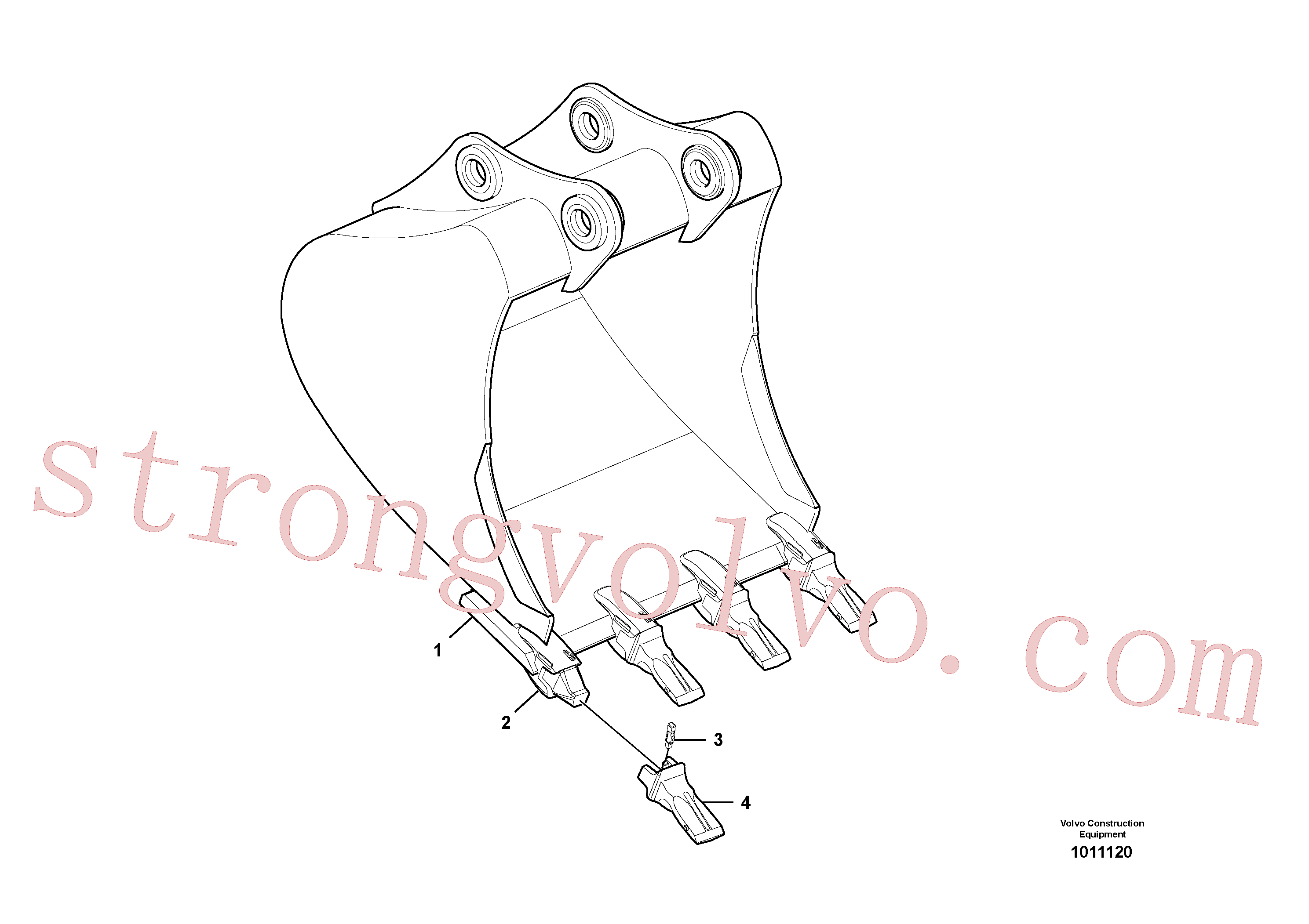 VOE14522960 Volvo Balde(1011120 Montagem)