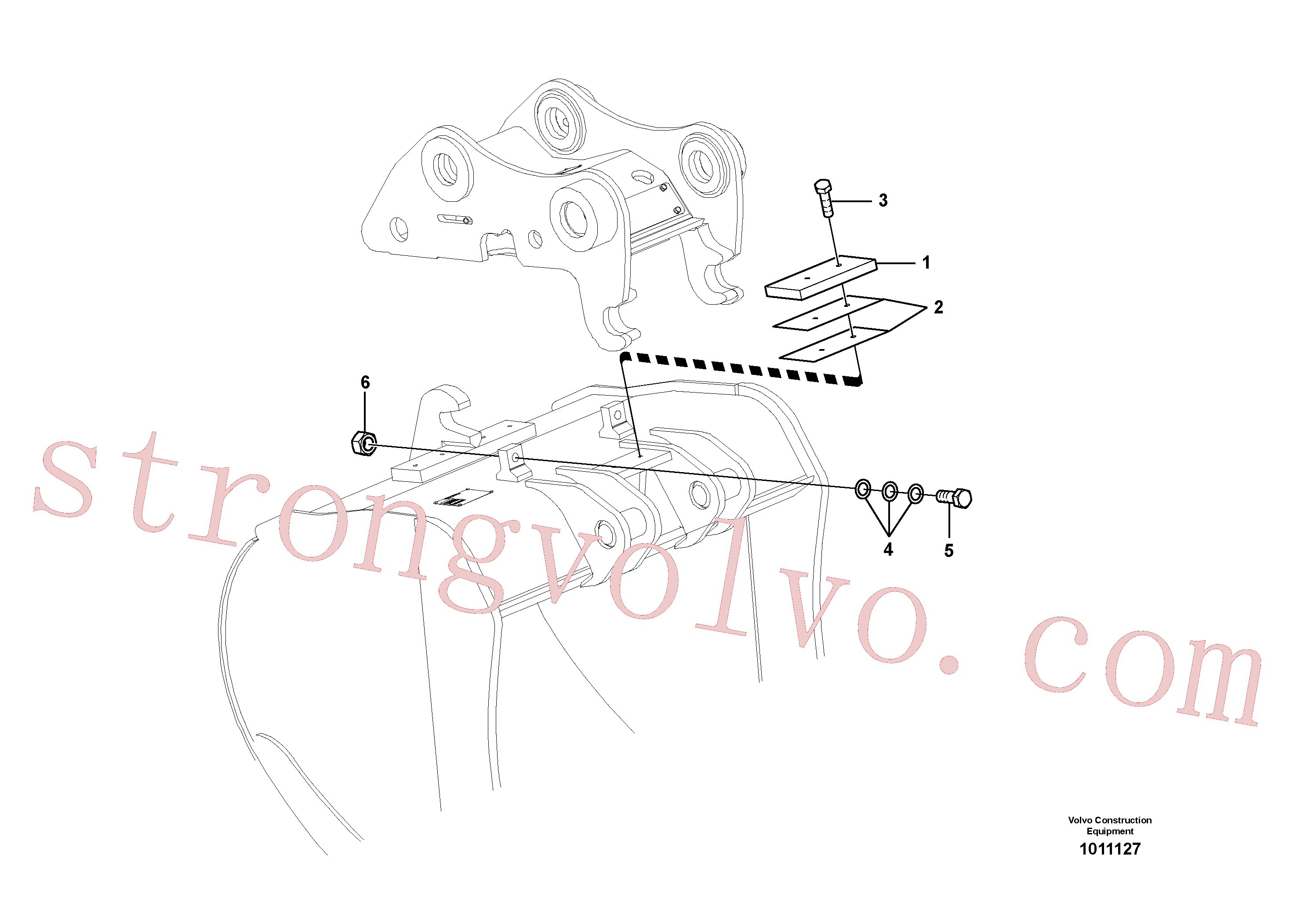 Volvo Montagem SA1171-75340 Arruela Acessórios