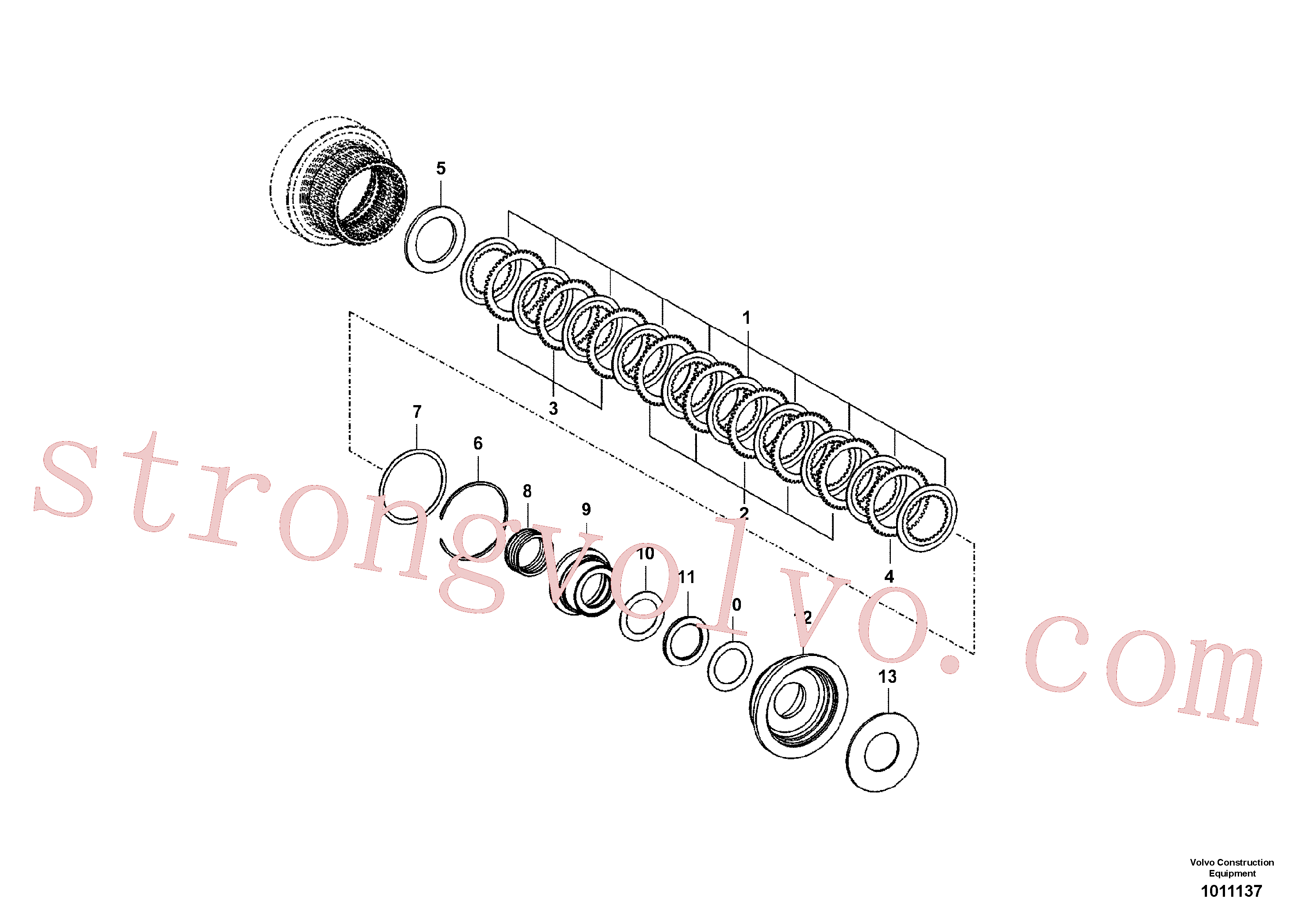 VOE14558043 Disco Volvo escavadeira