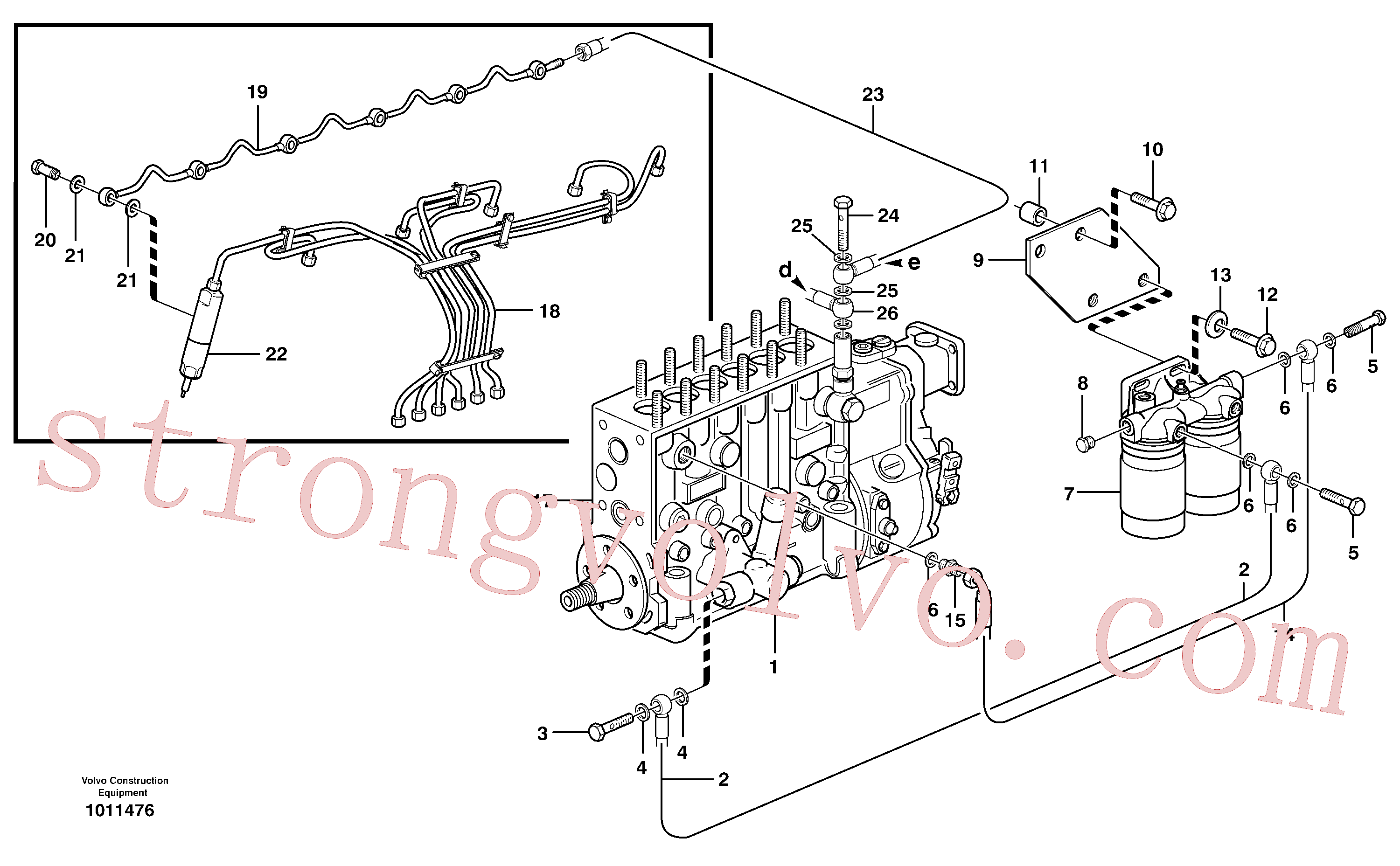 Volvo Montagem VOE4935613 Niple Acessórios