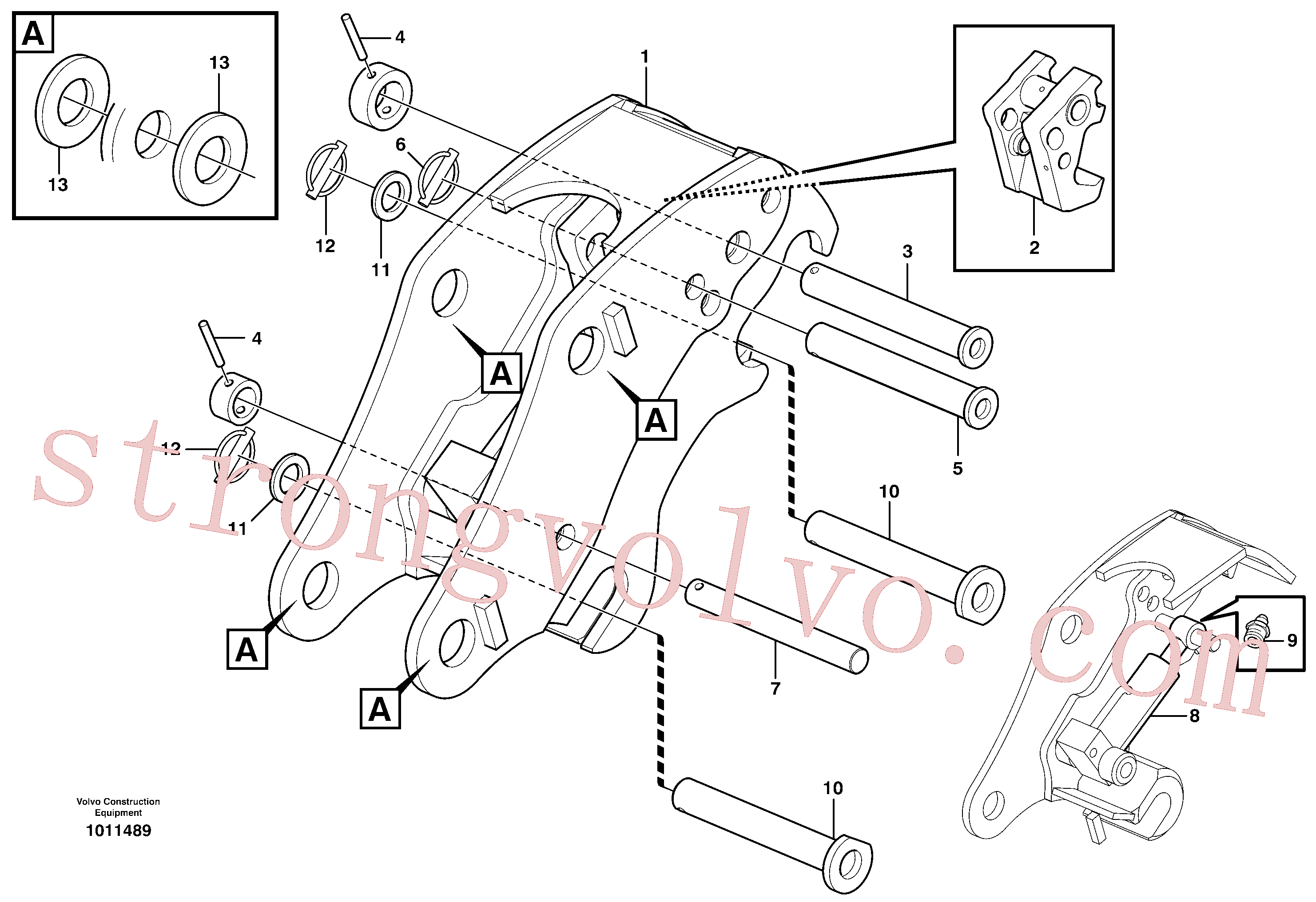China Made VOE955912 Arruela Volvo Acessórios para escavadeira