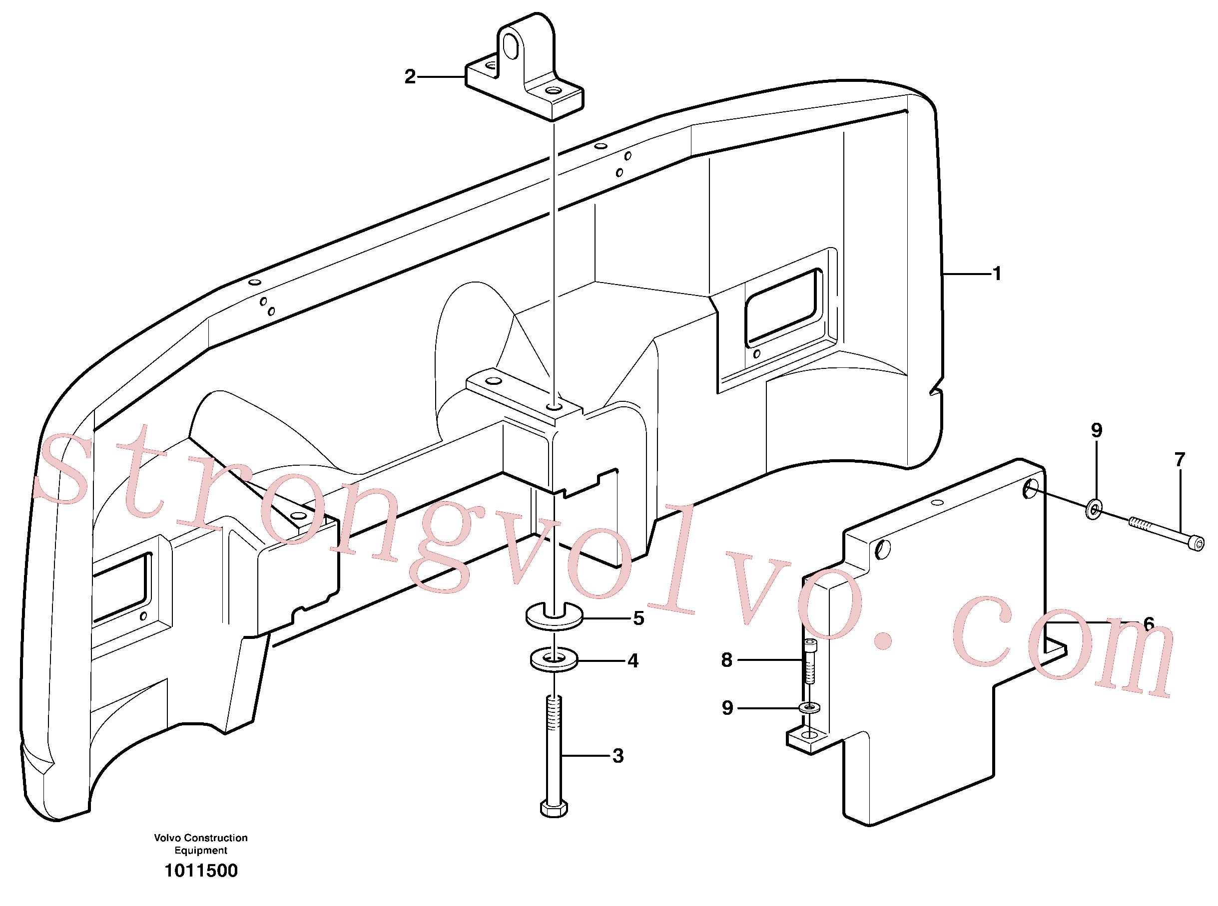 Volvo Montagem VOE14376982 Arruela Acessórios