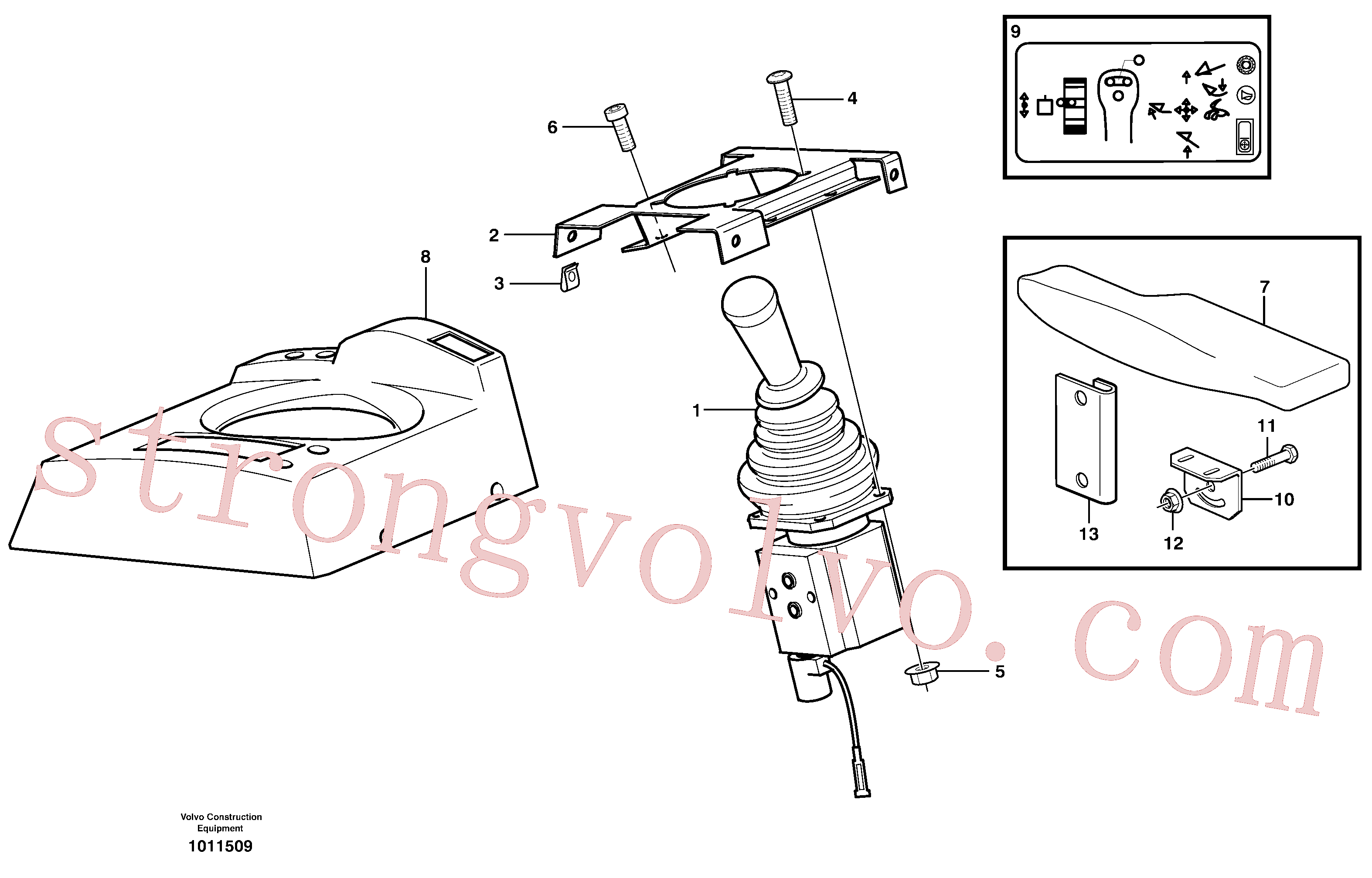 Volvo Montagem VOE11164348 Descansa-braço Acessórios