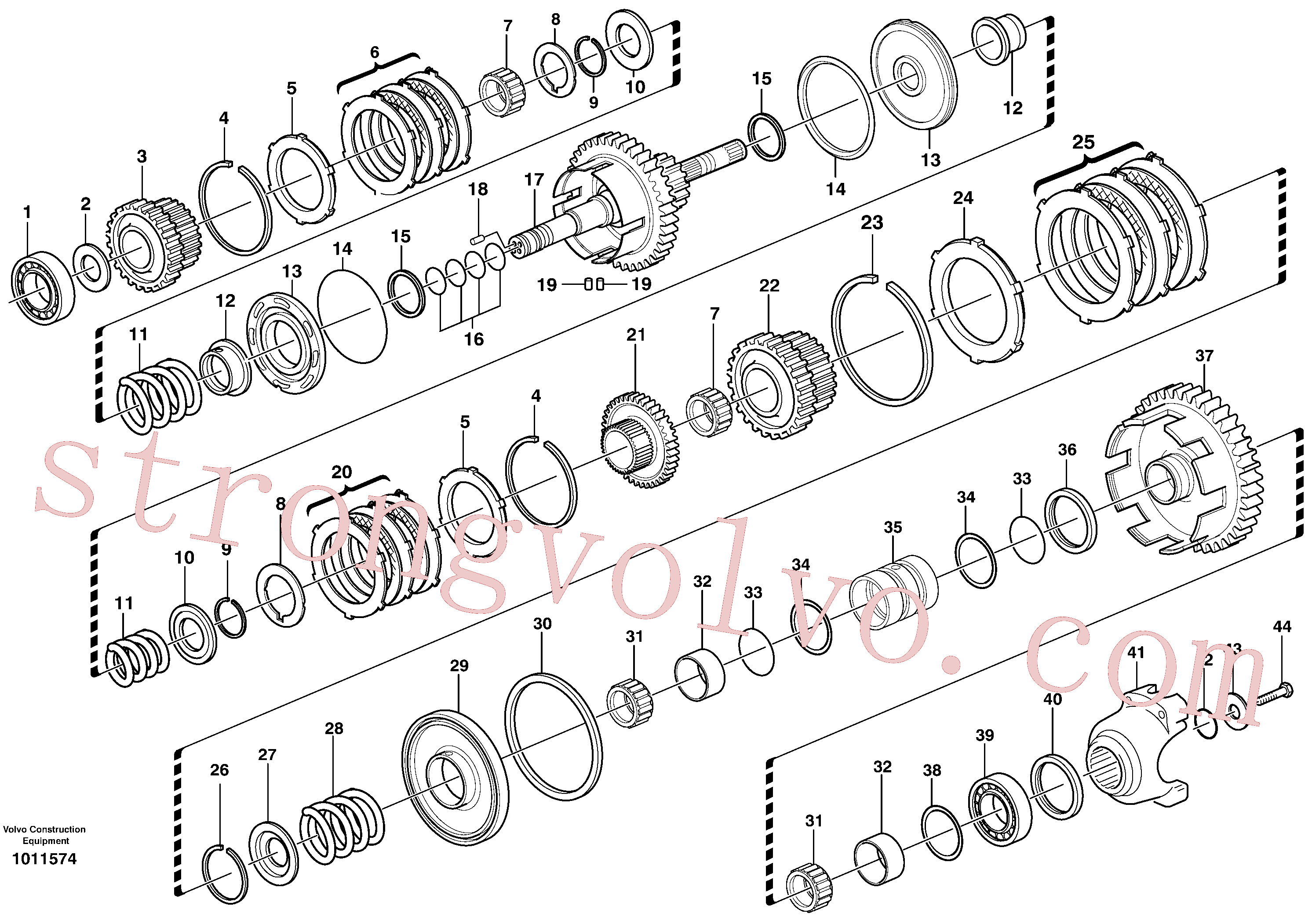 China Made VOE11709080 Arruela espaçadora Volvo Acessórios para escavadeira