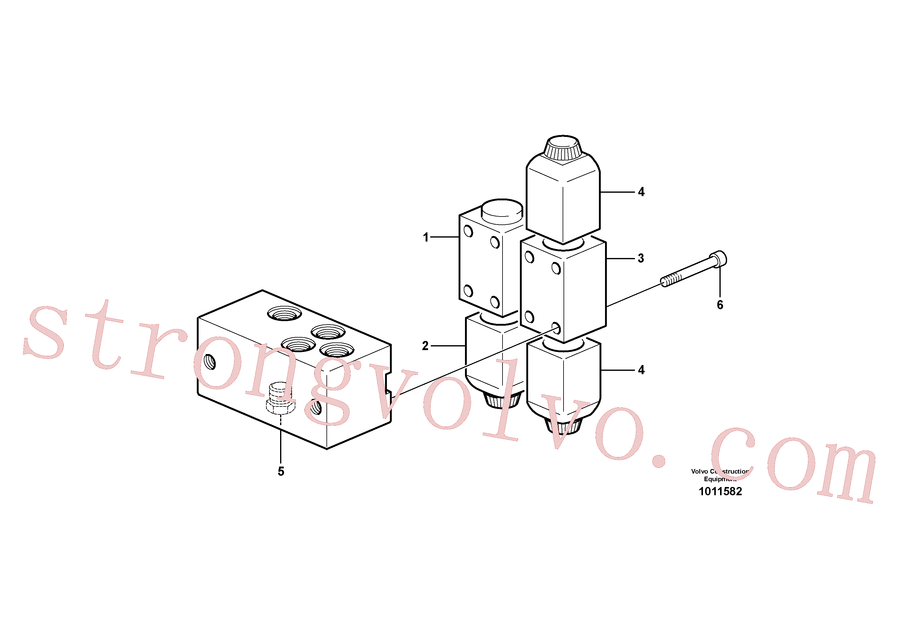 VOE11708930 Volvo Válvula(1011582 Montagem)