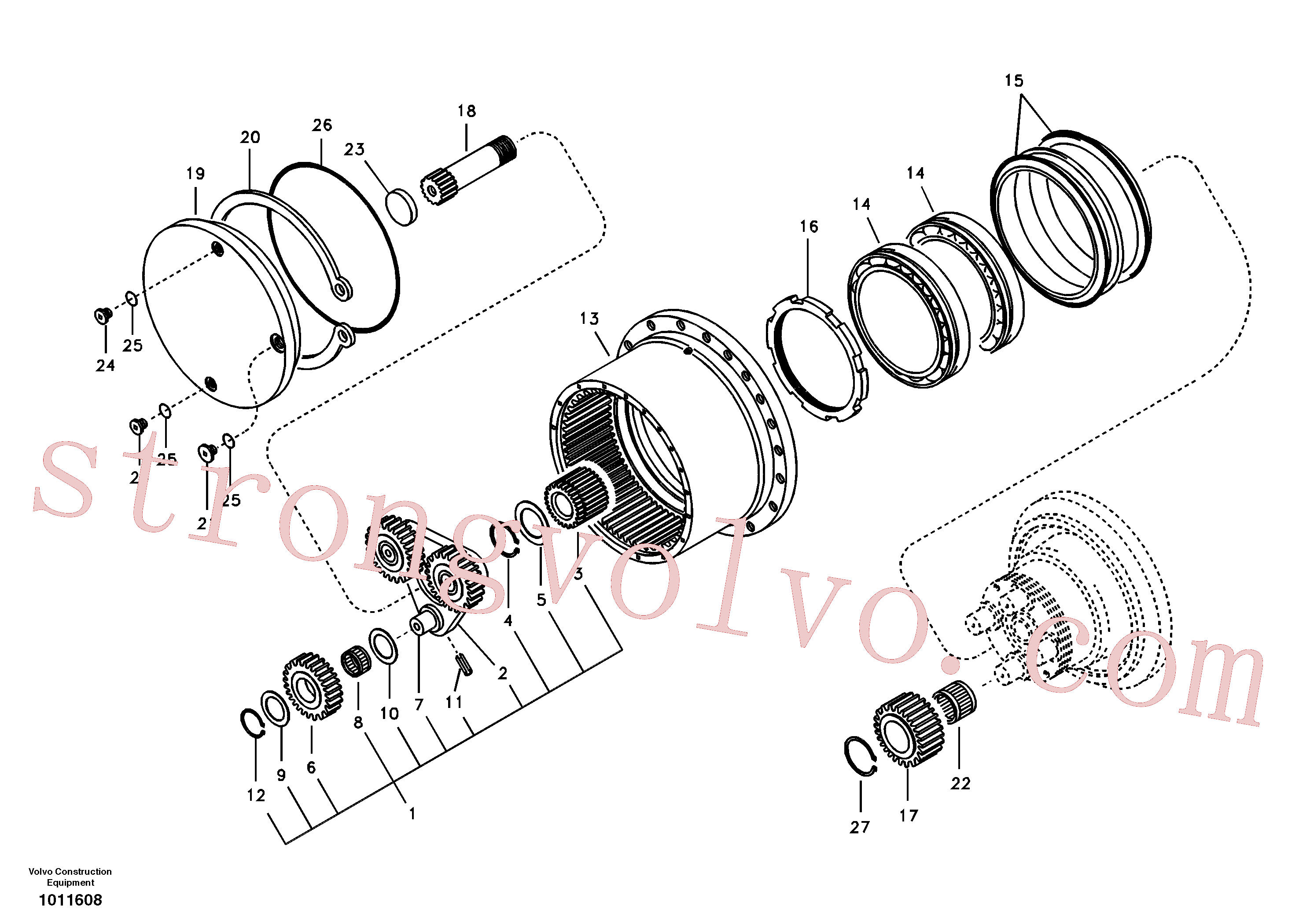 SA7118-23440 Volvo Caixa de ferramentas de estrada(1011608 Montagem)