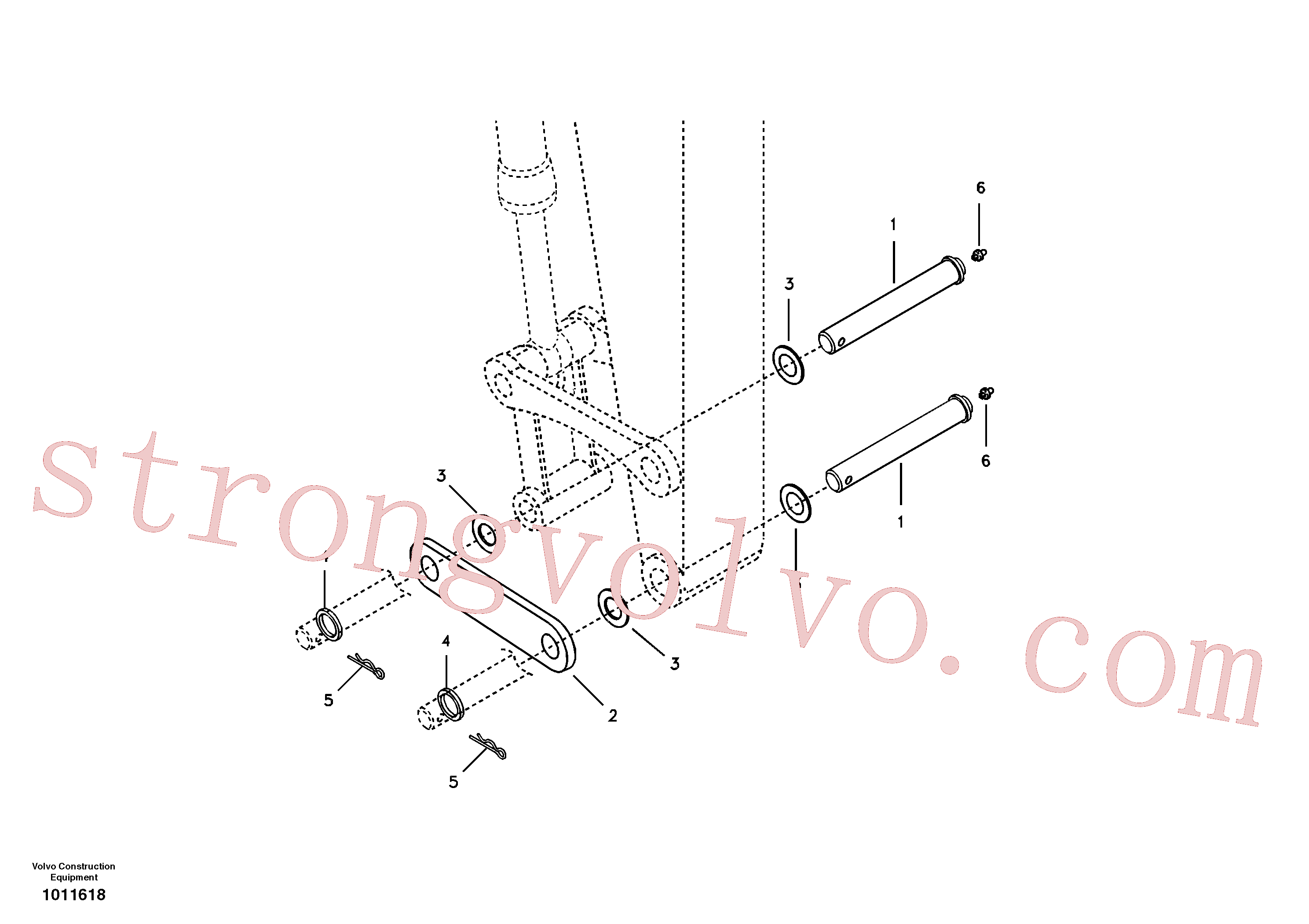 Volvo Montagem VOE14546524 Plate Acessórios