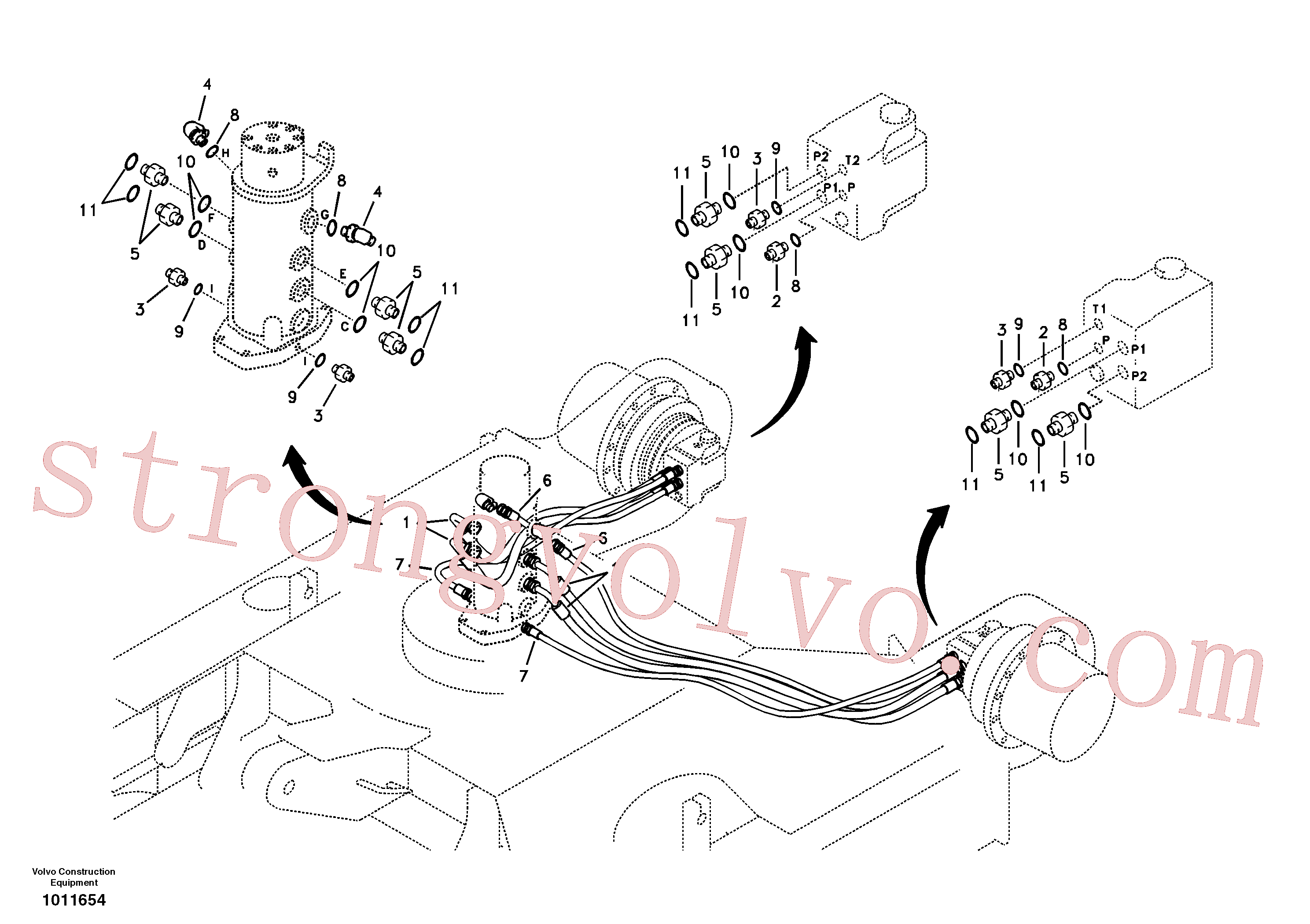 SA9451-13125 Volvo Linha da rótula, rótula ao motor de curso(1011654 Montagem)