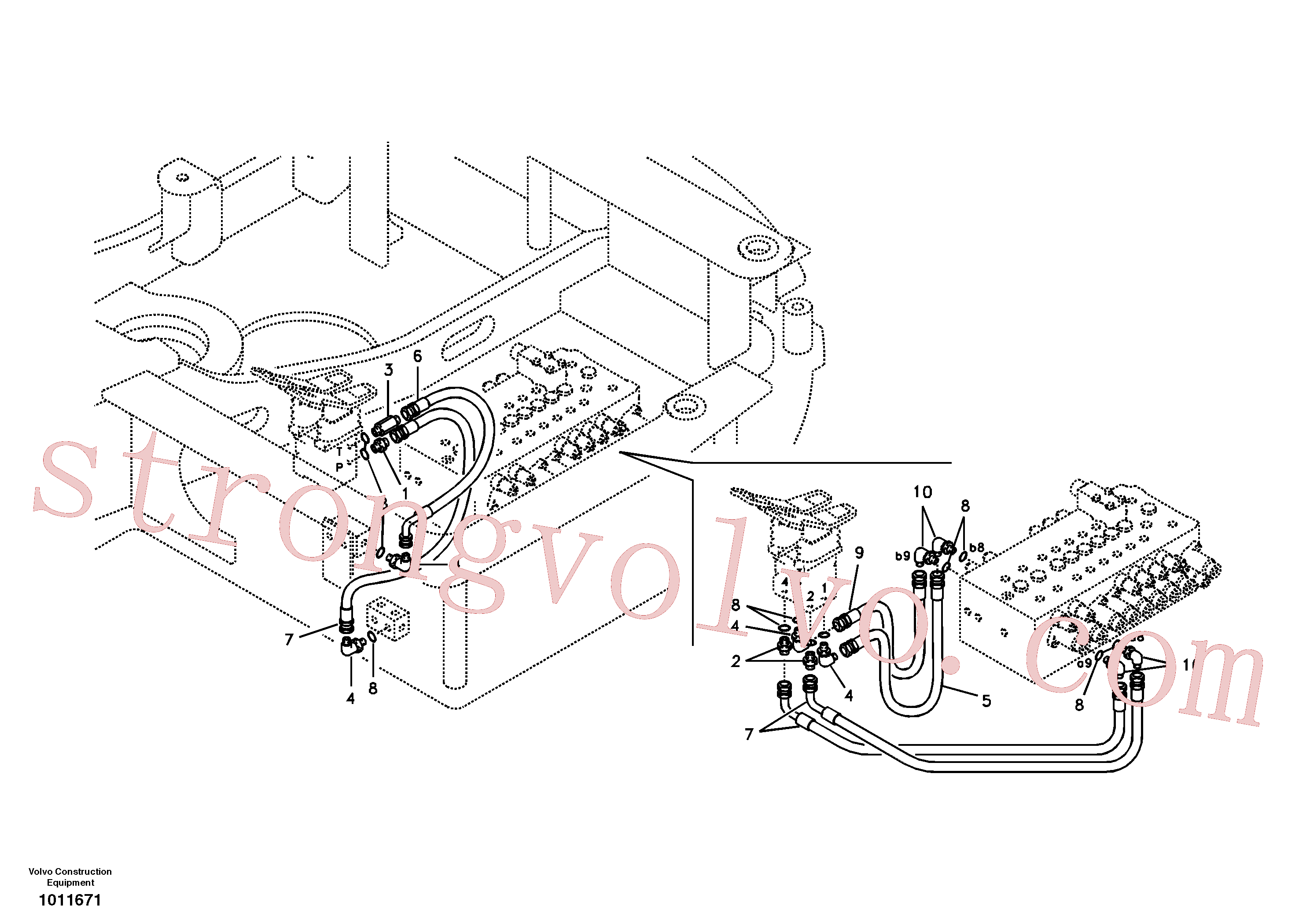 SA9451-02207 Volvo Sistema servomotor, válvula de comando para pedal da válvula de comando(1011671 Montagem)