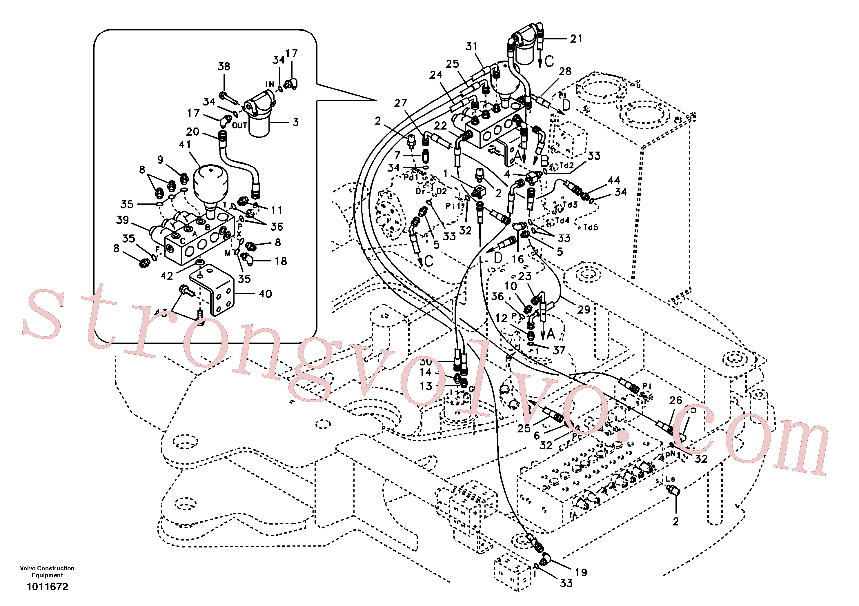 Volvo Montagem SA1030-61460 Elemento de filtragem Acessórios
