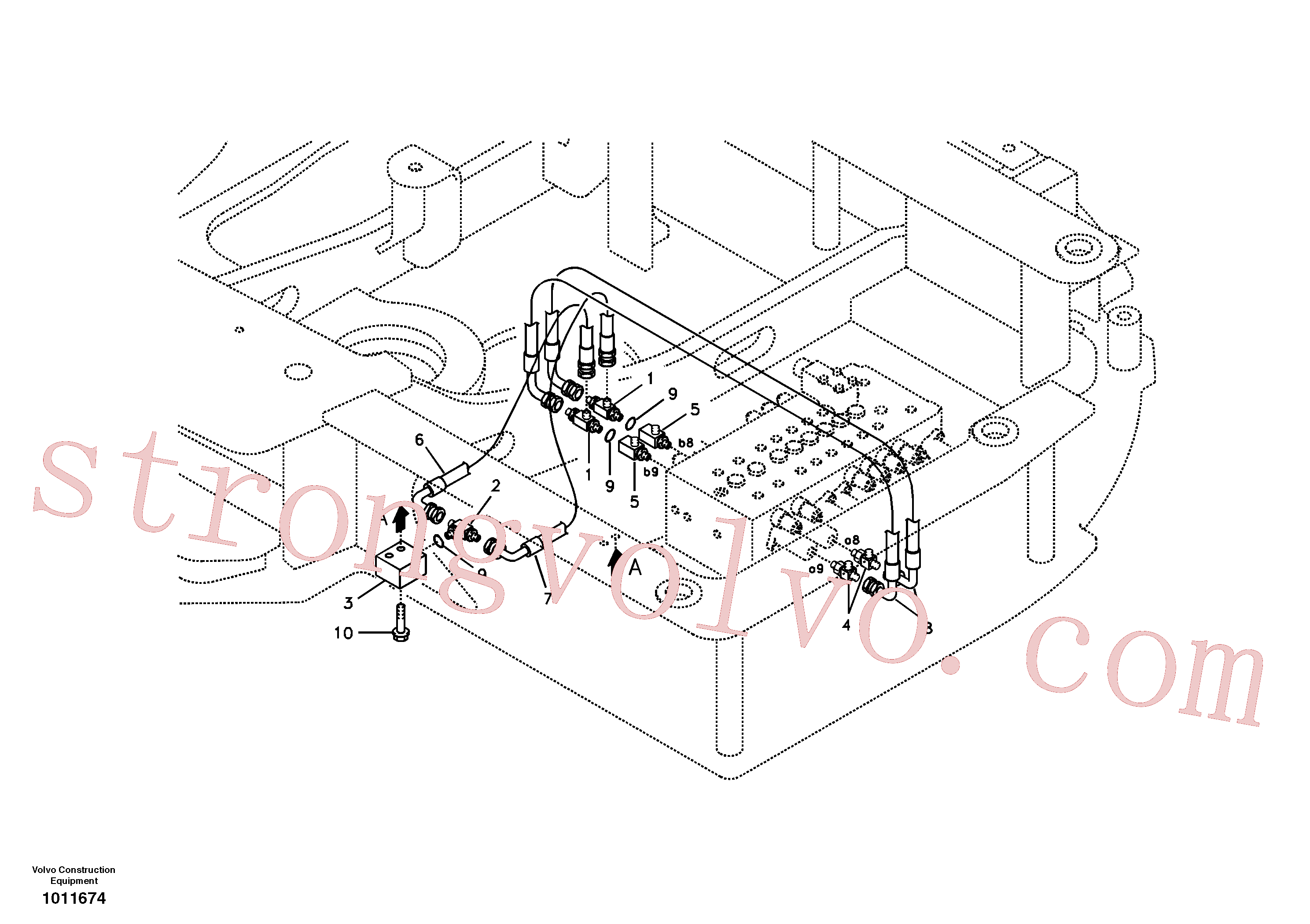 Volvo VOE14507108 Niple-t Volvo Acessórios para escavadeira