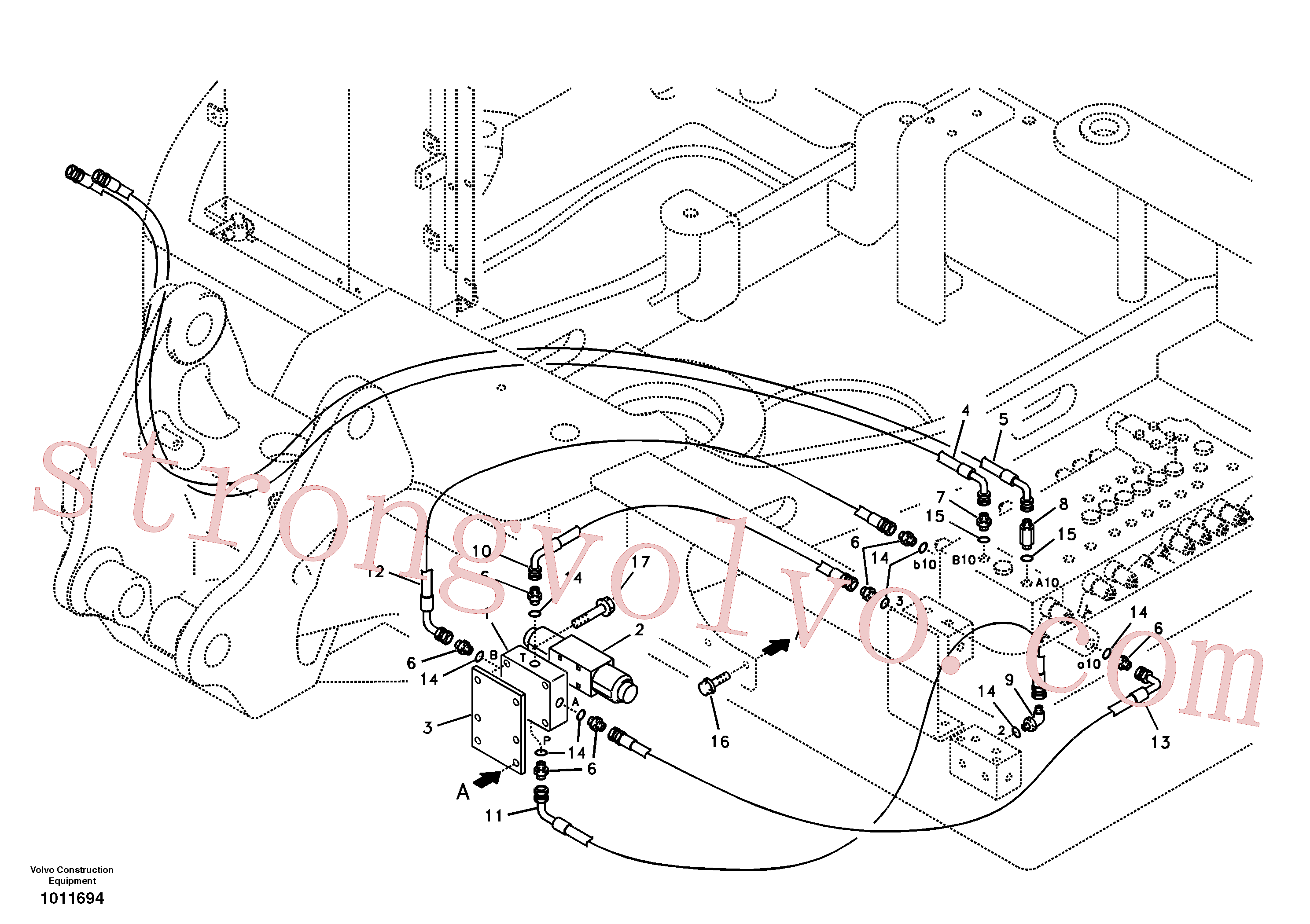 China Made VOE14523619 Válvula Volvo Acessórios para escavadeira
