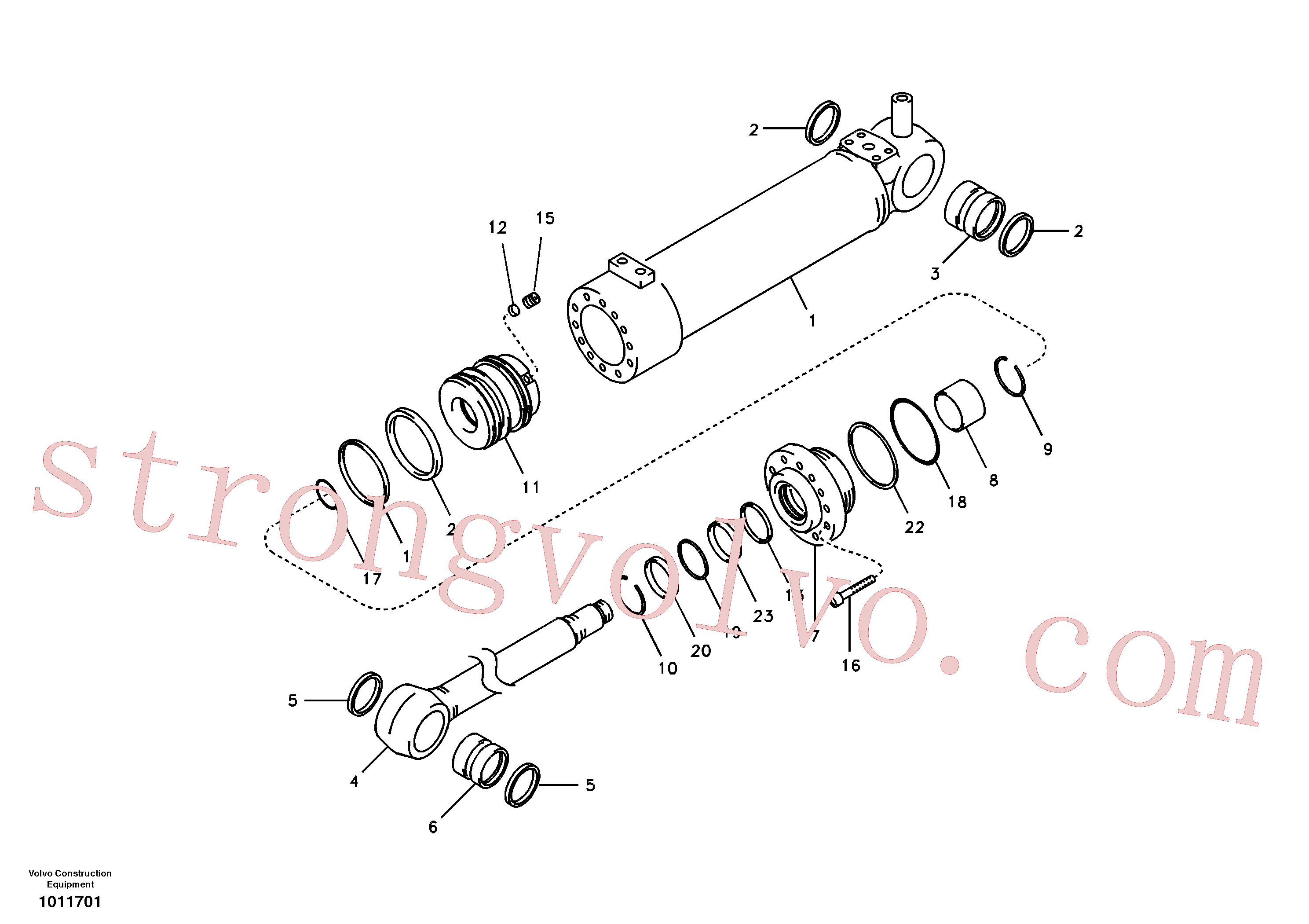 VOE14519406 Tubo Volvo escavadeira