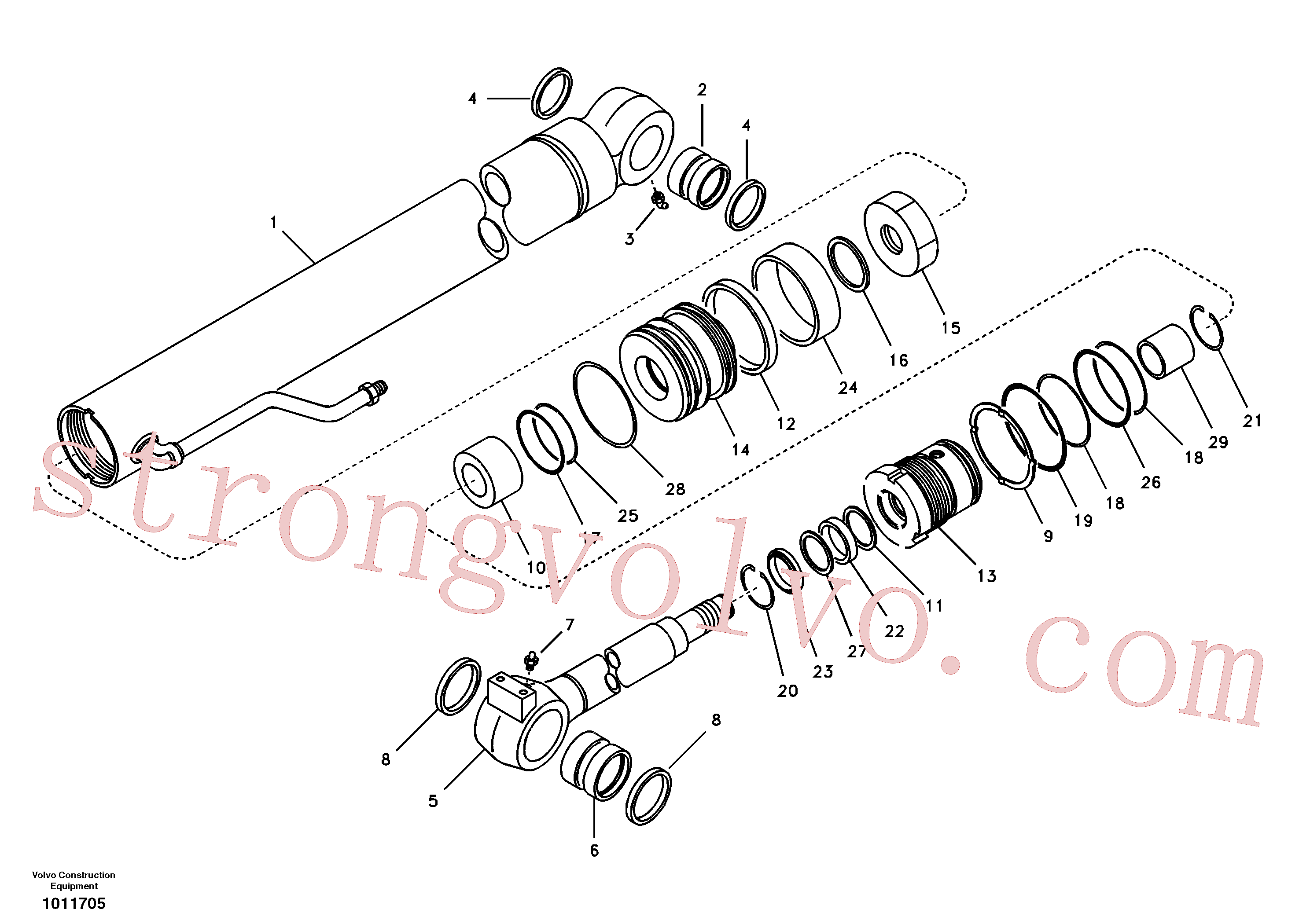SA1046-01500 Washer Volvo escavadeira