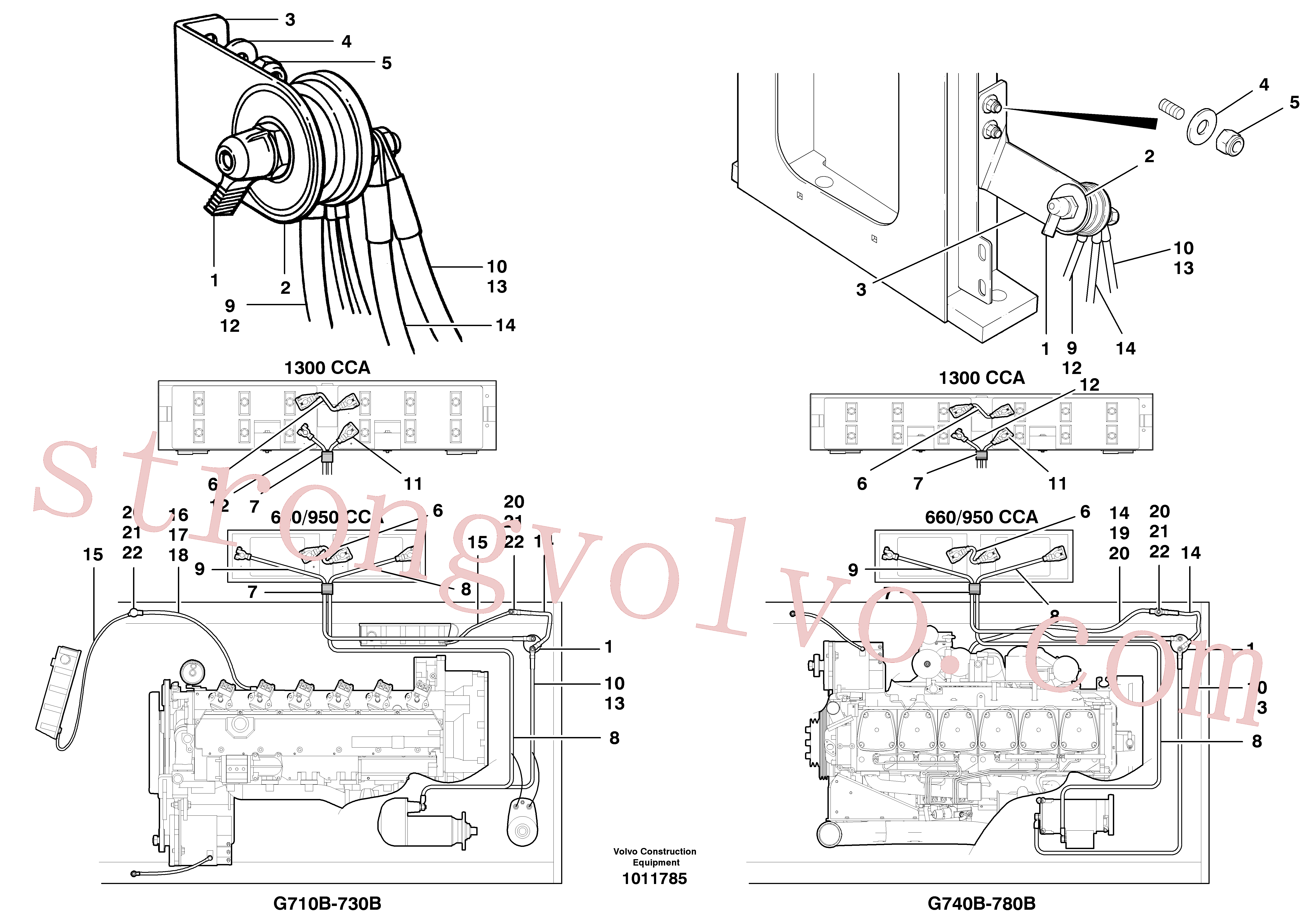 CH50A-0606ZI Volvo Cabo da bateria e interruptor de corte(1011785 Montagem)