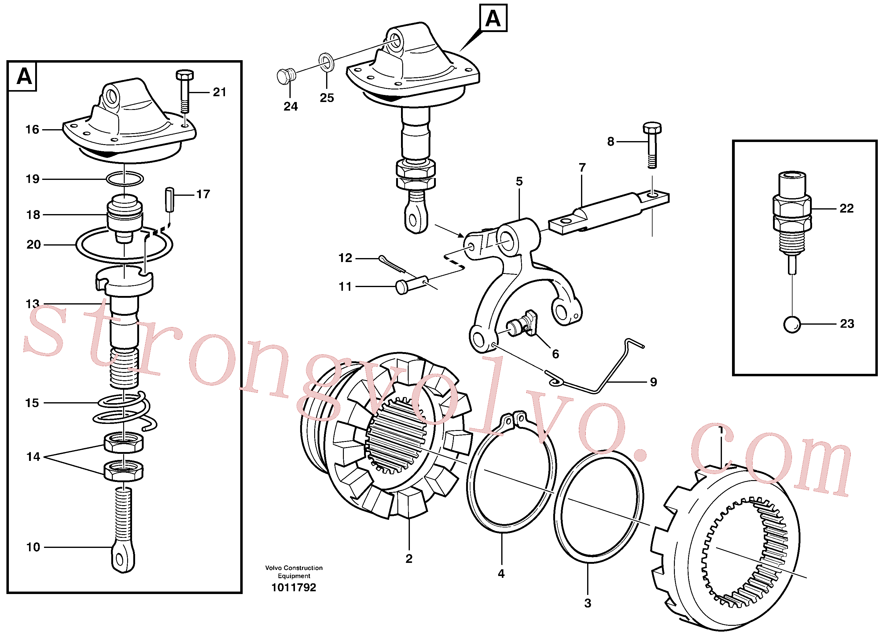 VOE11102798 Volvo Bloqueio diferencial(1011792 Montagem)