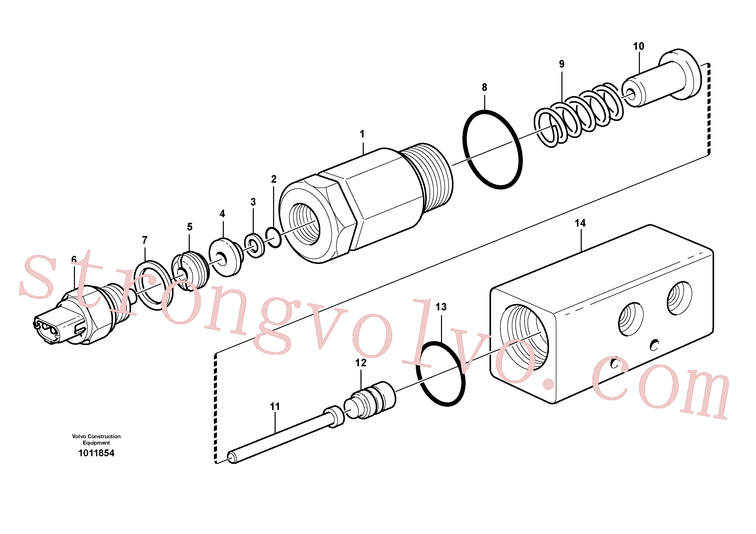 VOE14012291 Volvo Monitor de pressão.(1011854 Montagem)