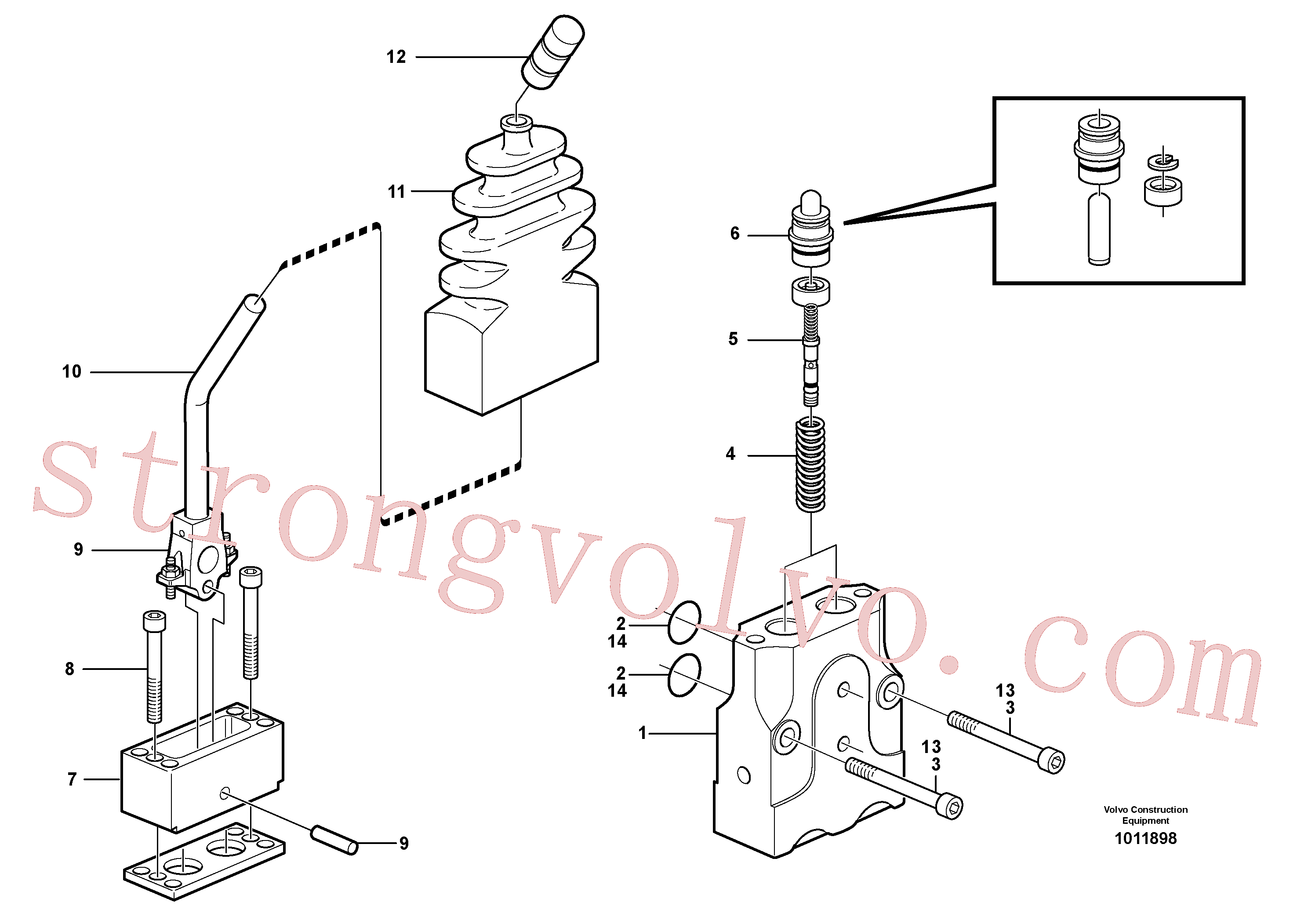 Volvo VOE11706184 Botão Volvo Acessórios para escavadeira