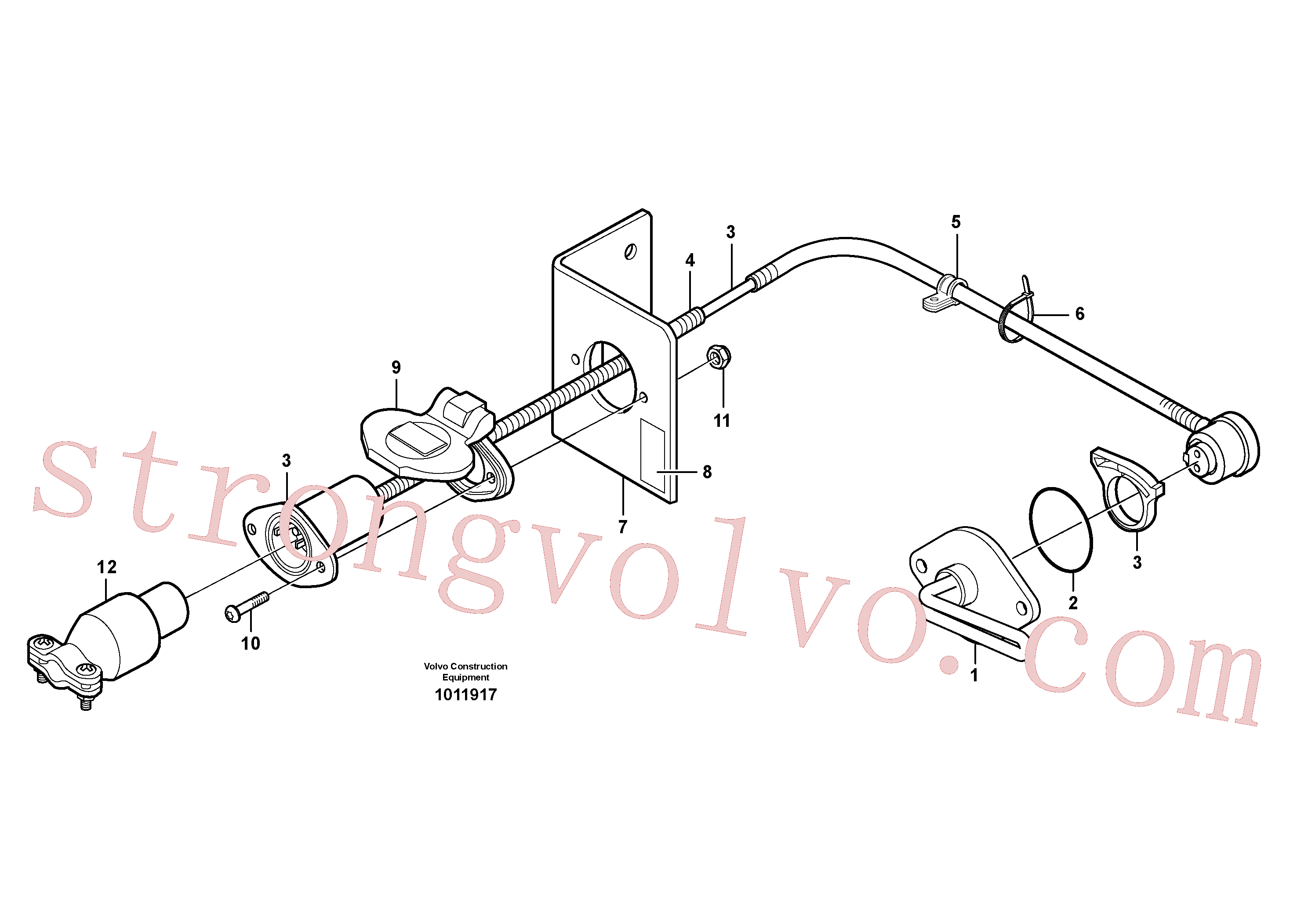 VOE969408 Volvo Aquecedor do motor.(1011917 Montagem)