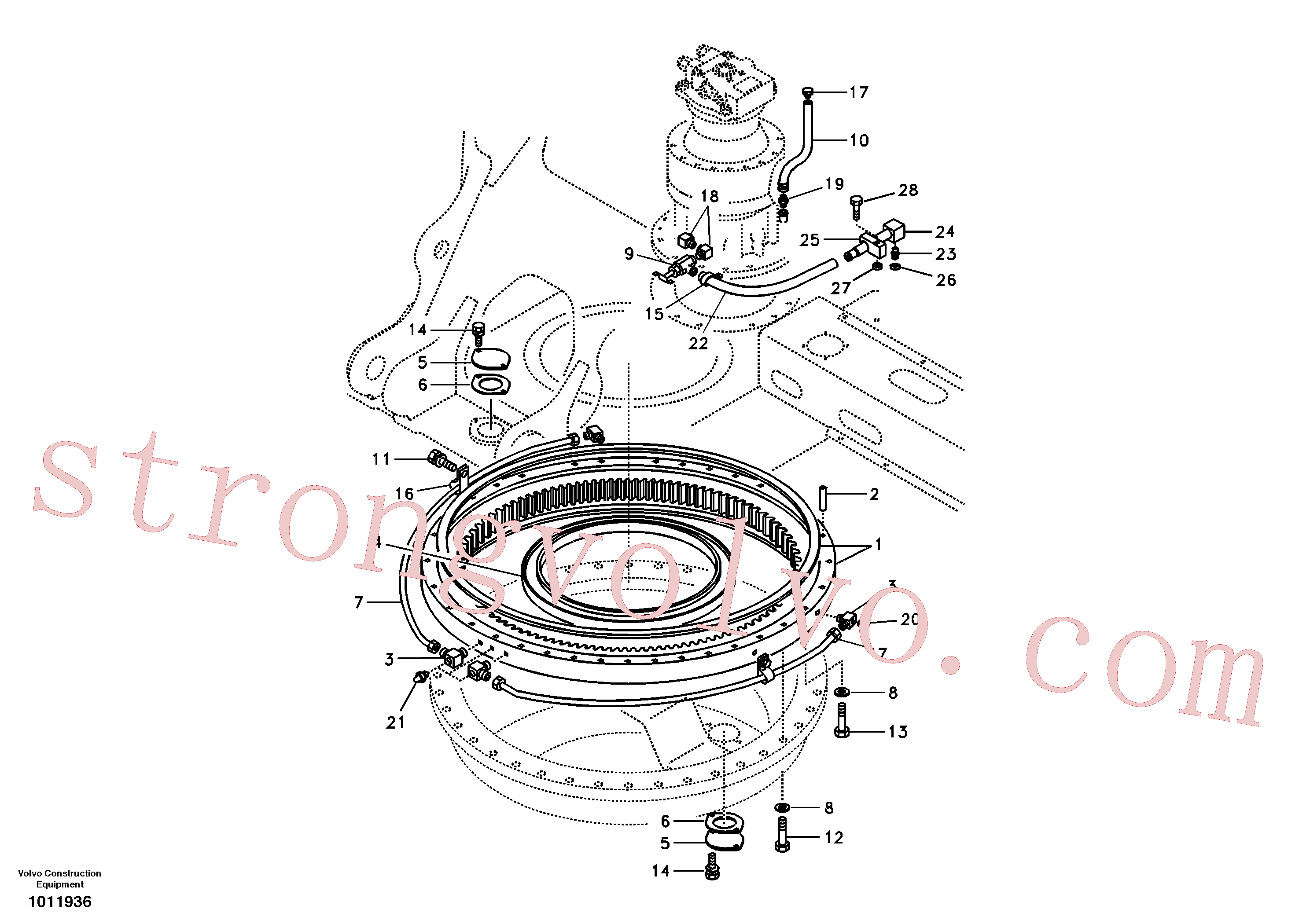 Atacado VOE14531862 Cotovelo Volvo escavadeira