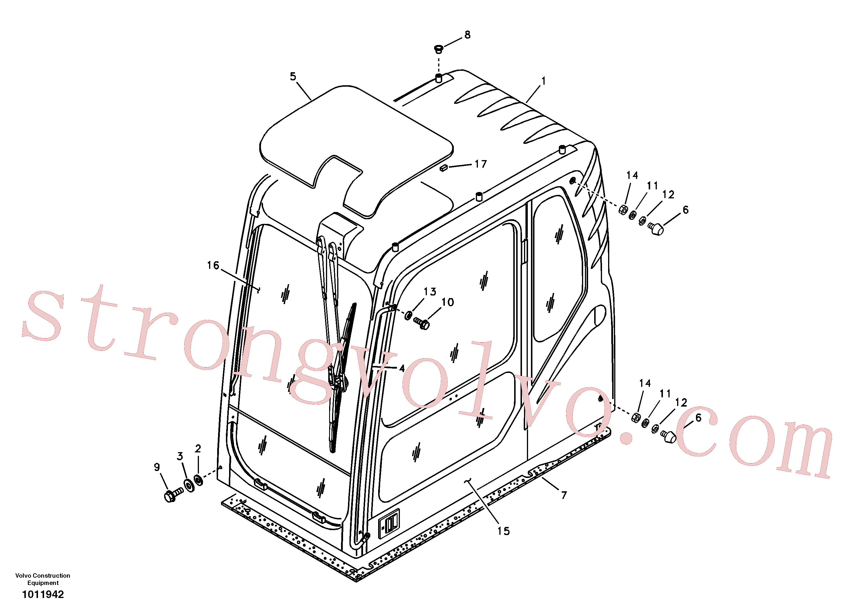 VOE14527410 Volvo Cabina do operador(1011942 Montagem)