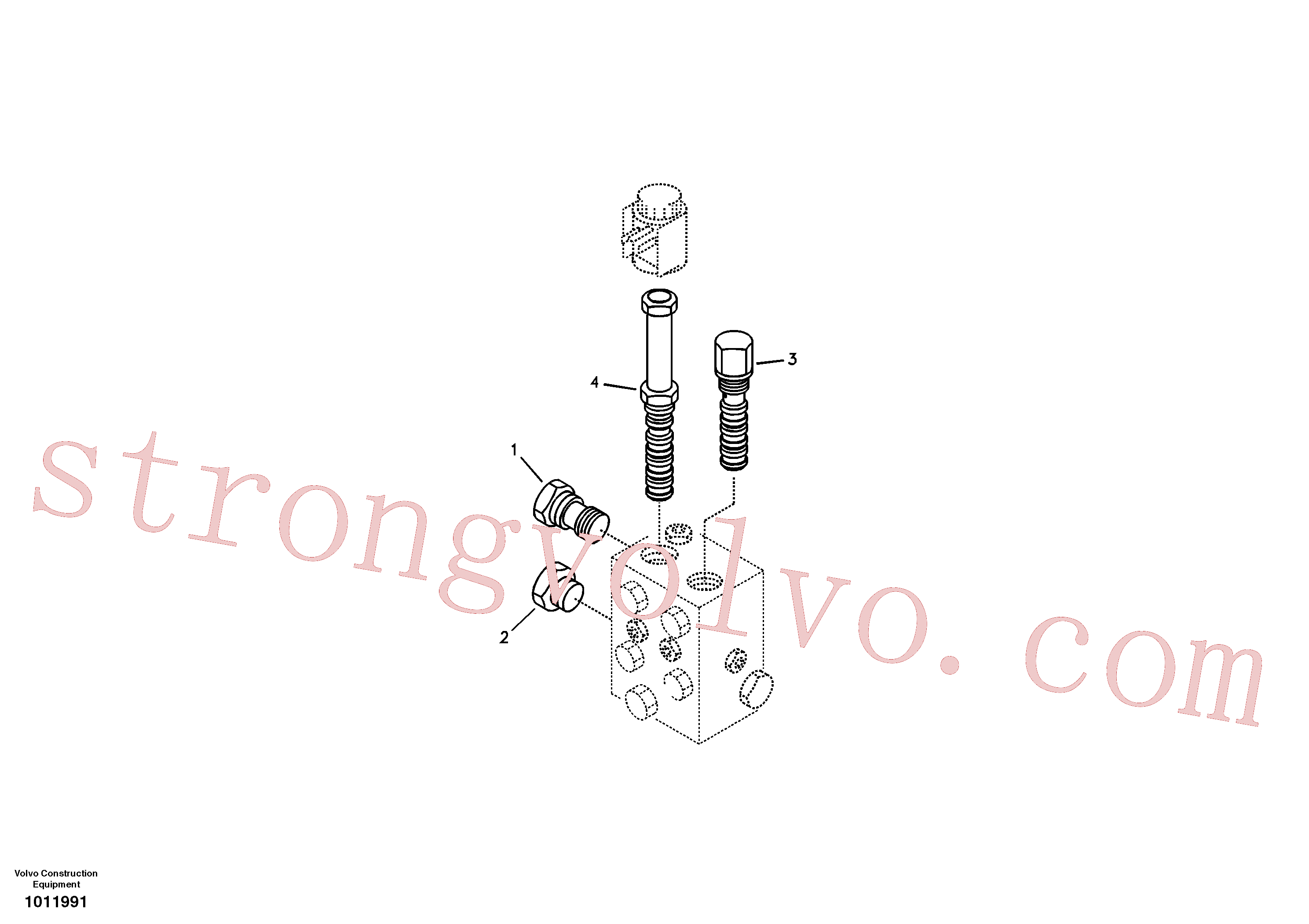 VOE14513669 Volvo Válvula, encaixe rápido(1011991 Montagem)