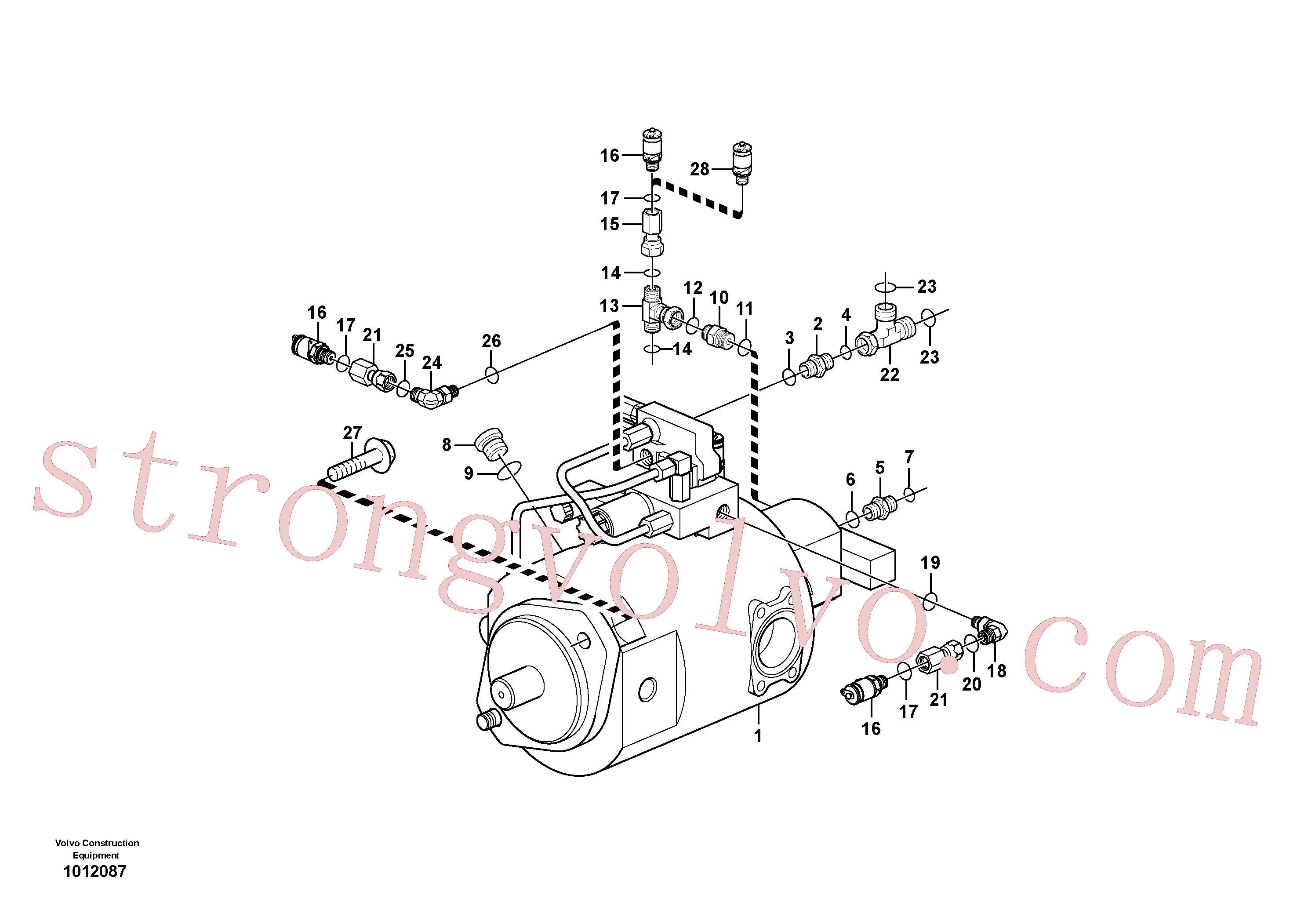 VOE935027 Volvo Bomba hidráulica com acessórios(1012087 Montagem)