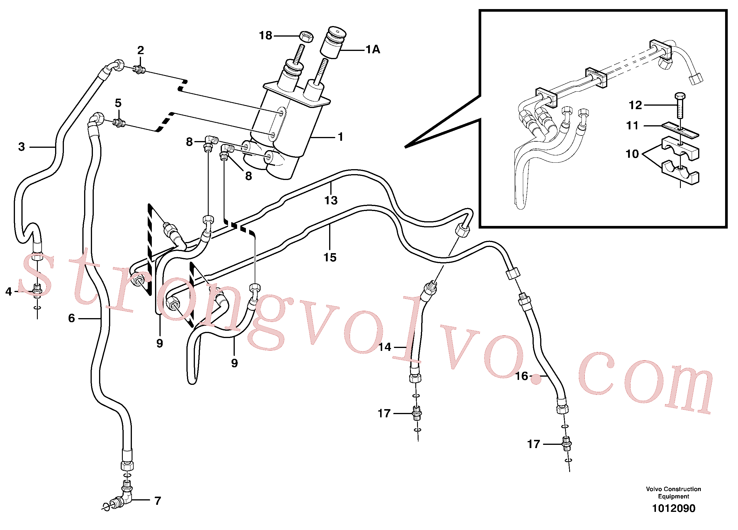 VOE11882192 Volvo Travão de roda, traseiro(1012090 Montagem)