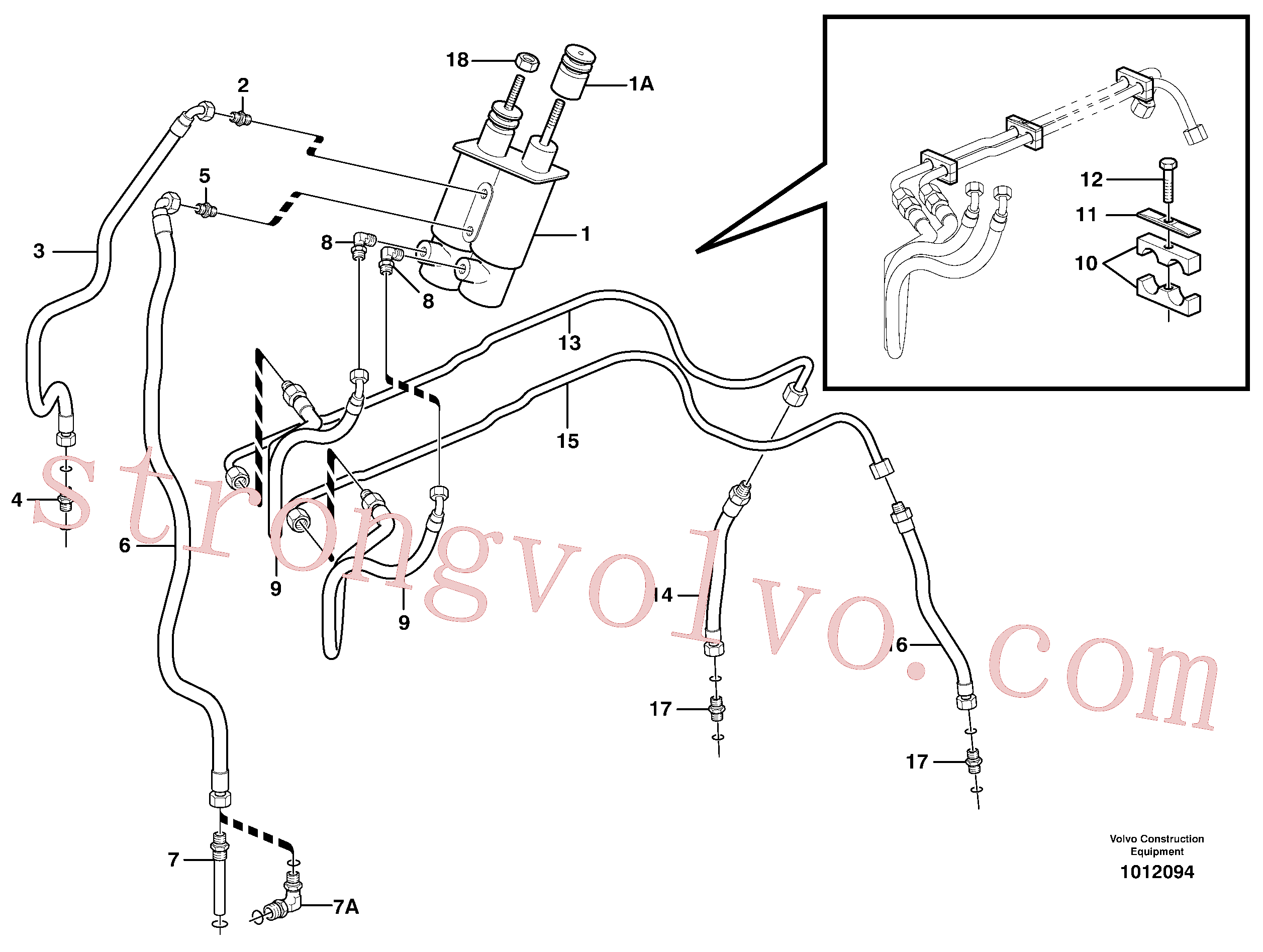 China Made VOE11882192 Eternity/2 Volvo Acessórios para escavadeira