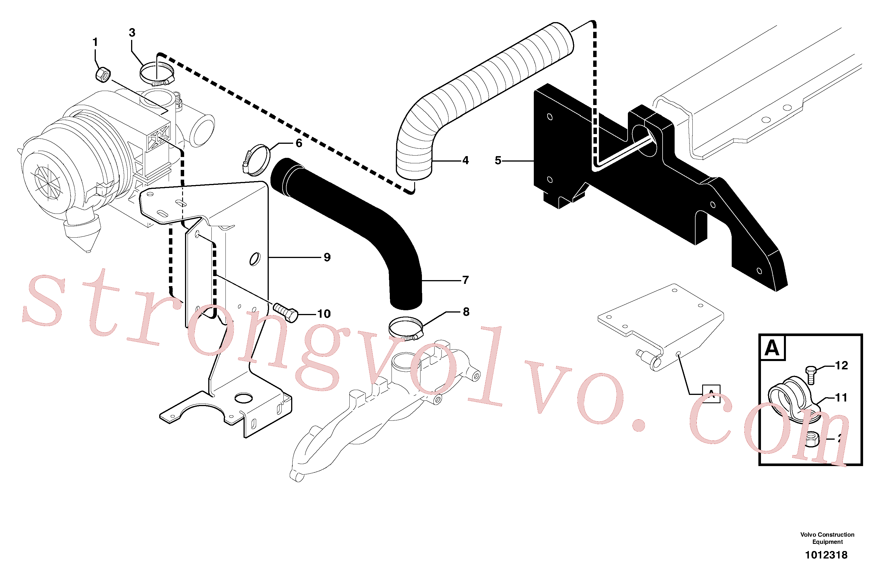 Volvo Montagem PJ4690097 Braçadeira fix Acessórios