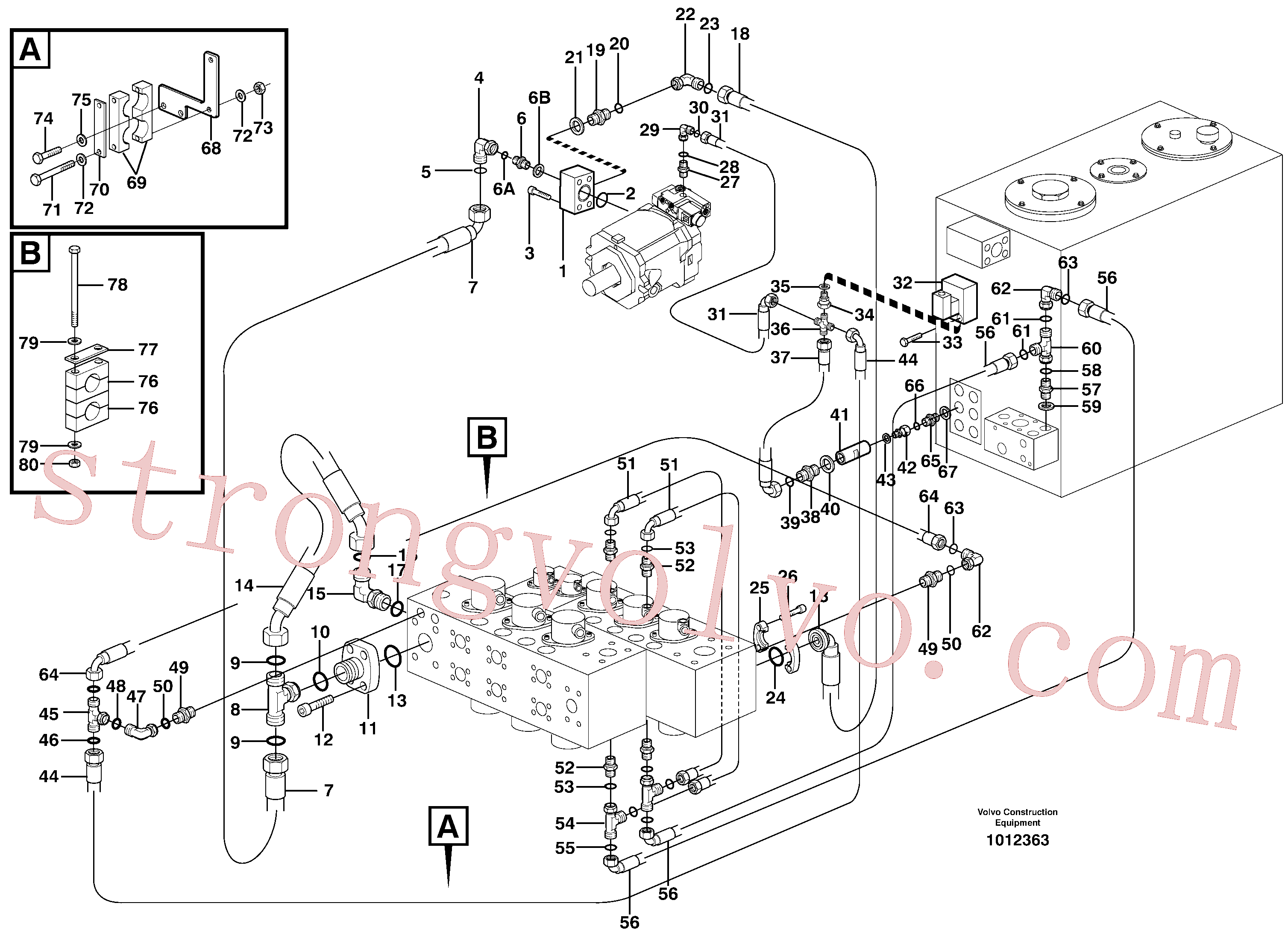 China Made VOE14372356 Interruptor de pressão Volvo Acessórios para escavadeira