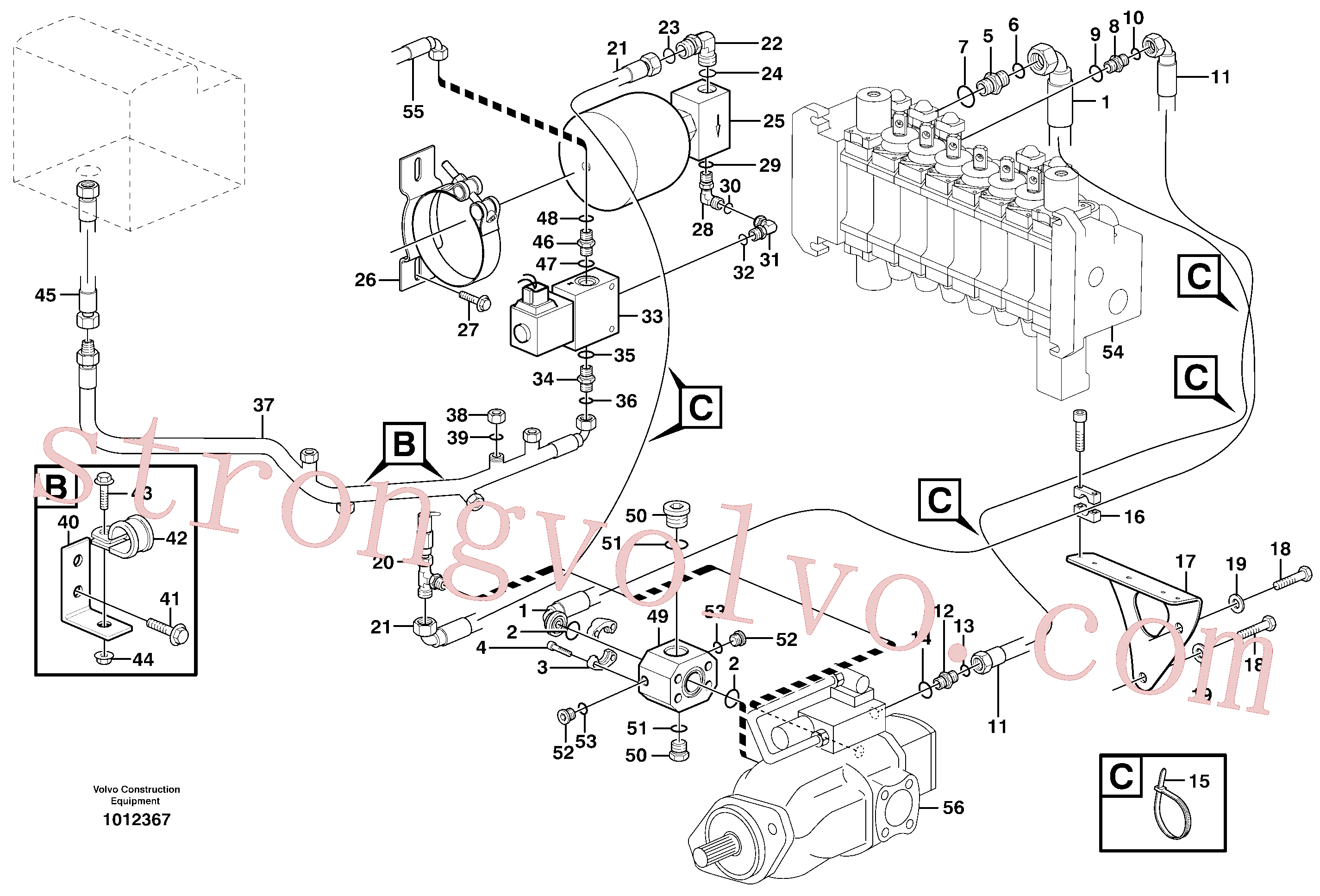 Volvo Montagem VOE15096904 Bobina Acessórios