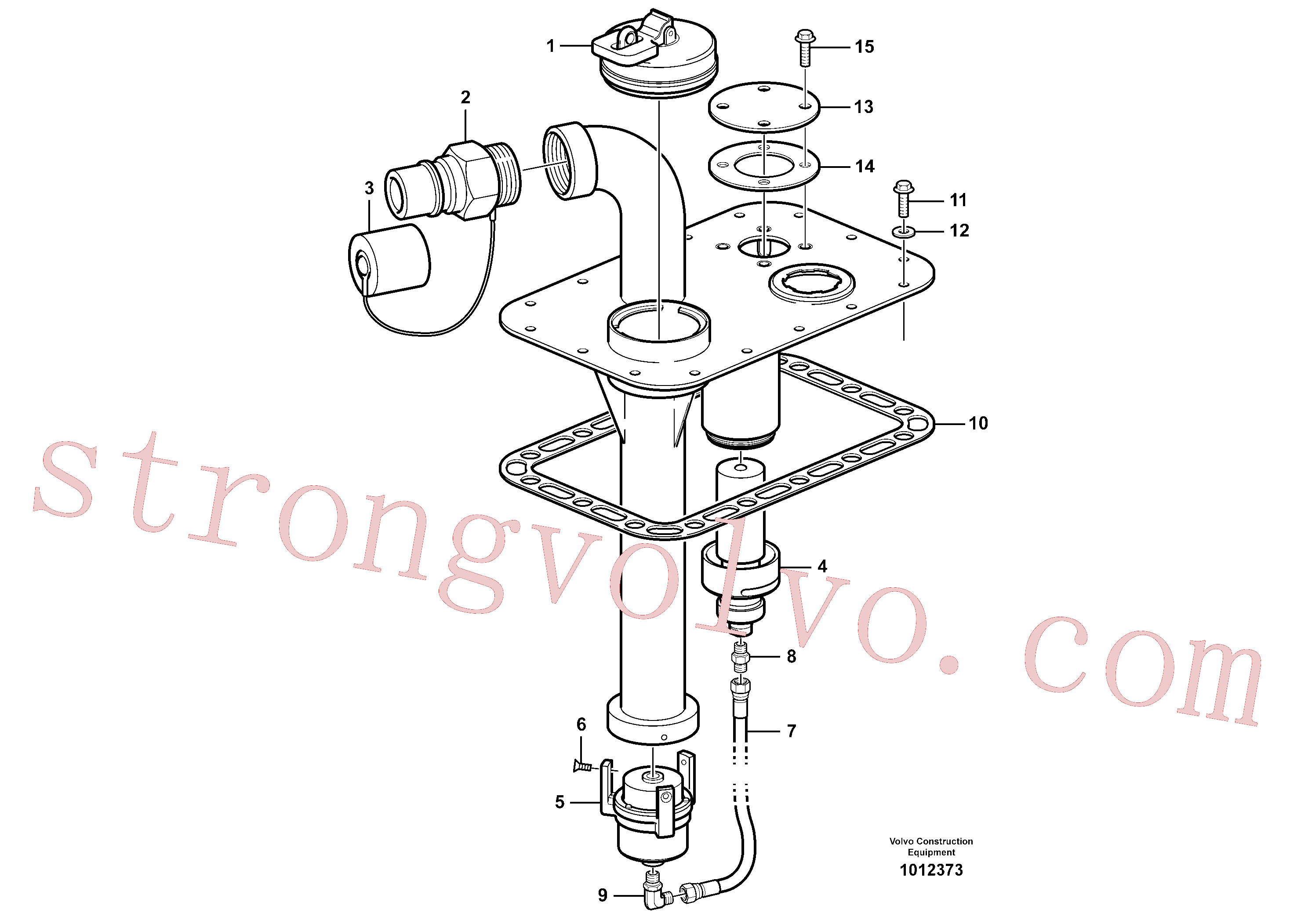 VOE16801897 Volvo Sistema de enchimento rápido(1012373 Montagem)