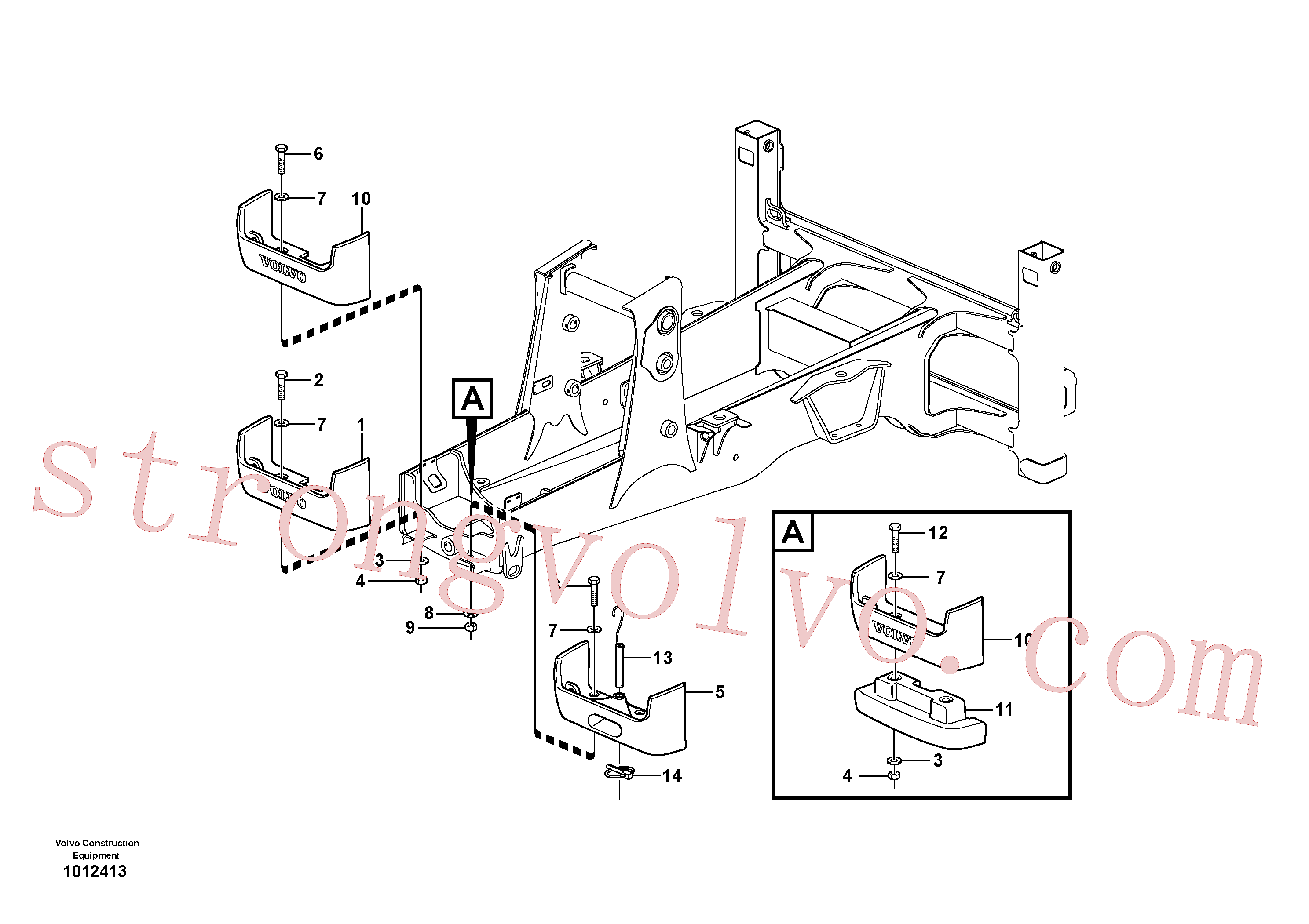 VOE14376982 Volvo Contrapeso(1012413 Montagem)