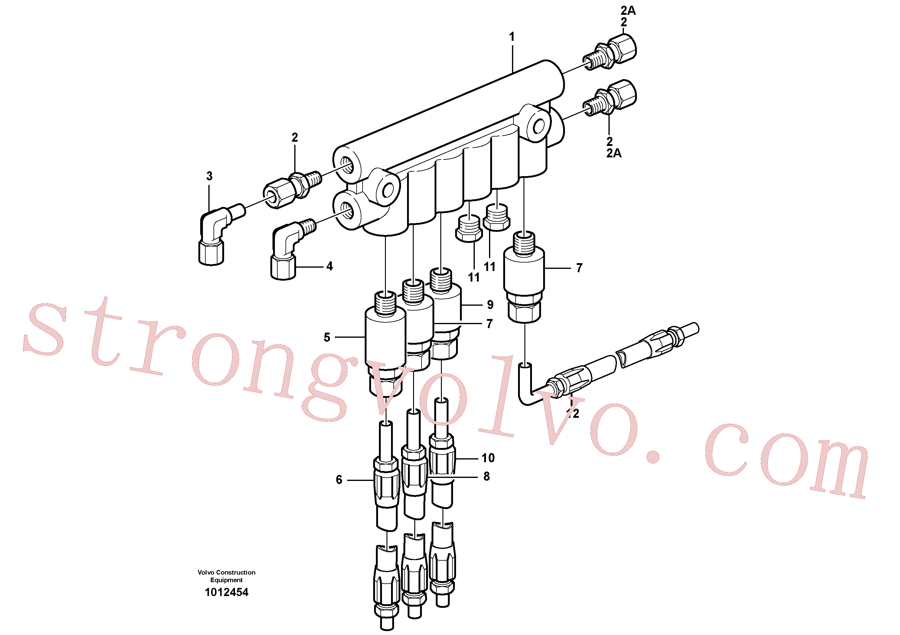 VOE11702375 Volvo Bloco de distribuição, B3.(1012454 Montagem)