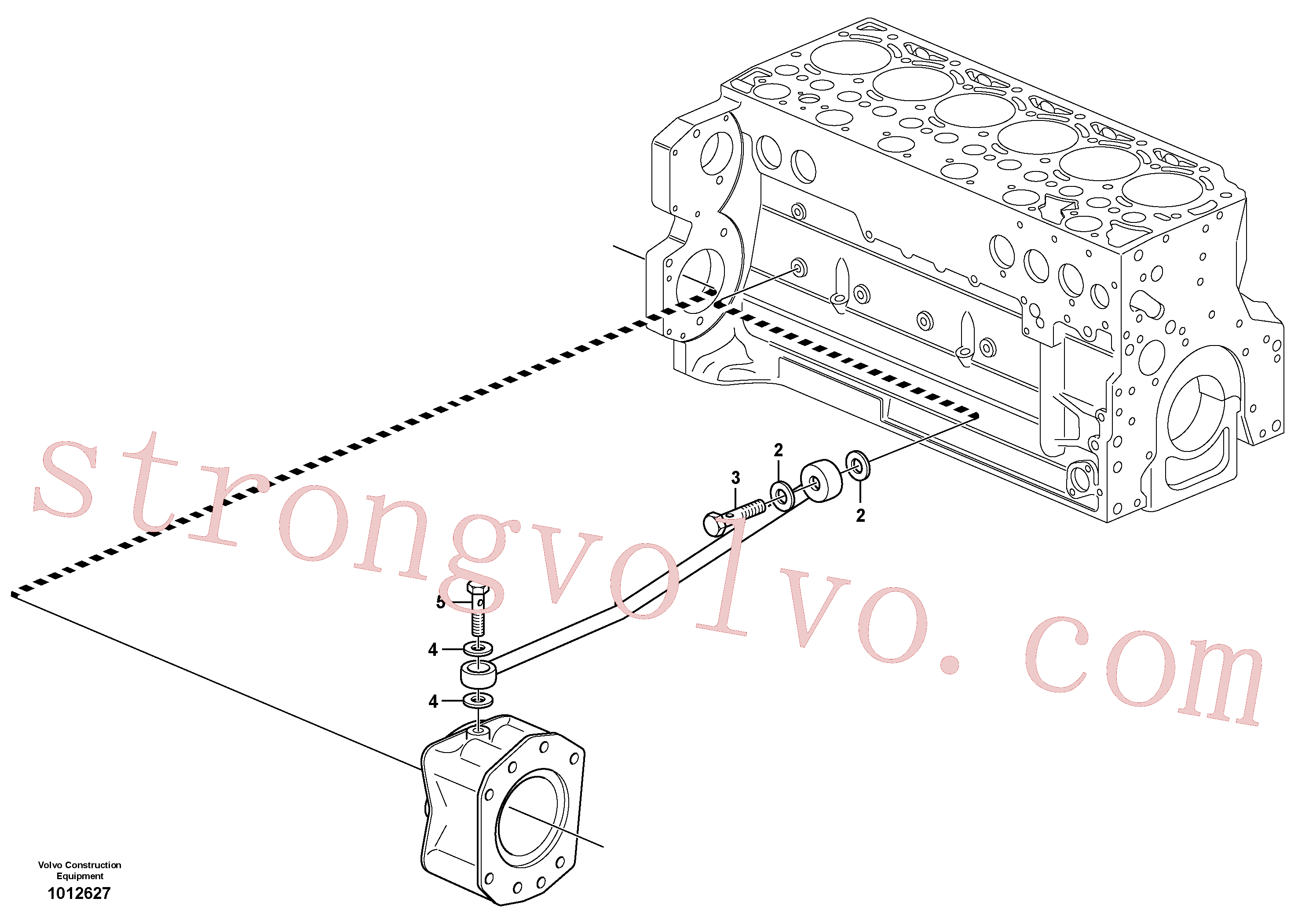 VOE20459170 Volvo Sistema de óleo lubrificante(1012627 Montagem)