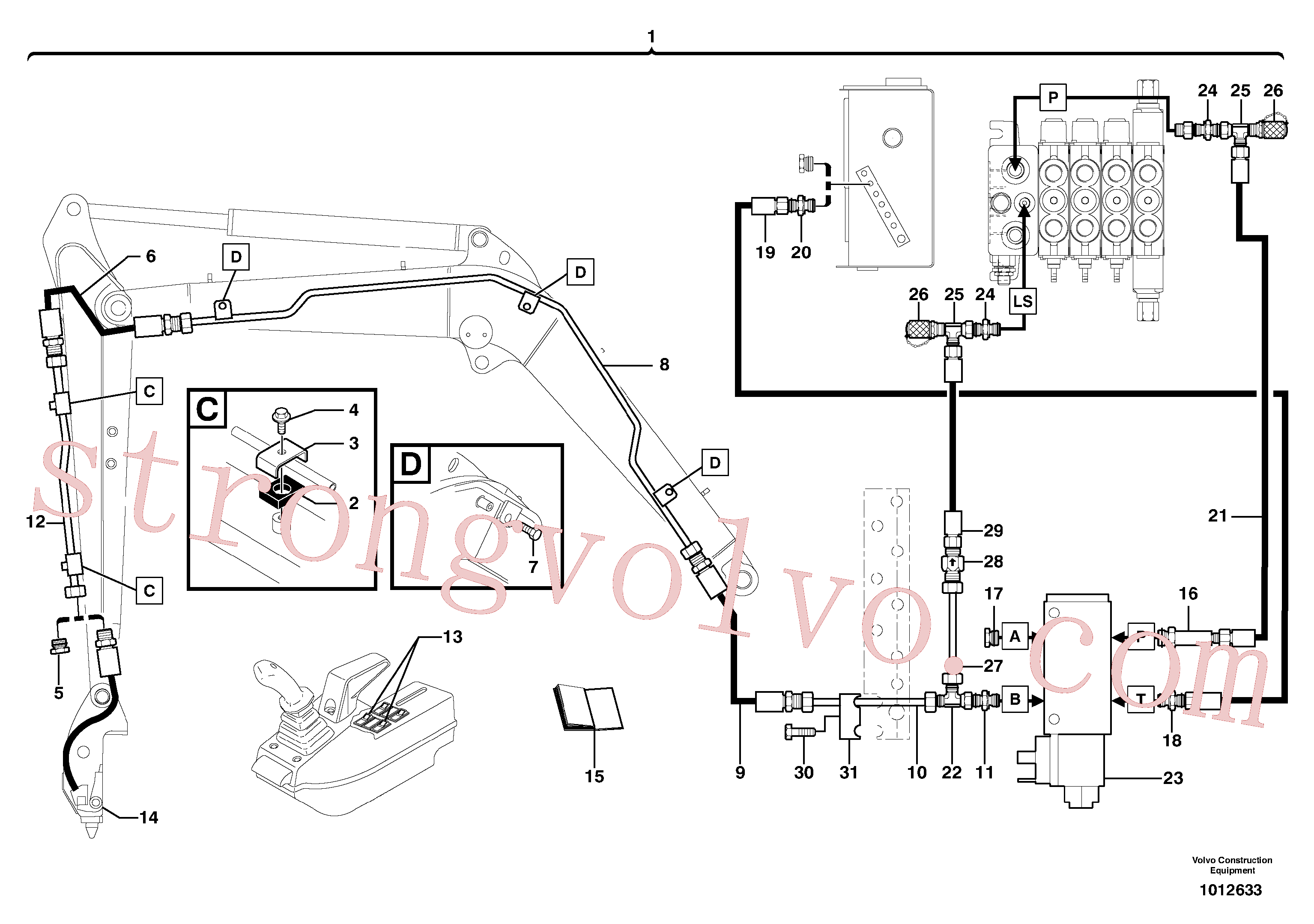 Volvo Montagem VOE11803668 Braçadeira Acessórios