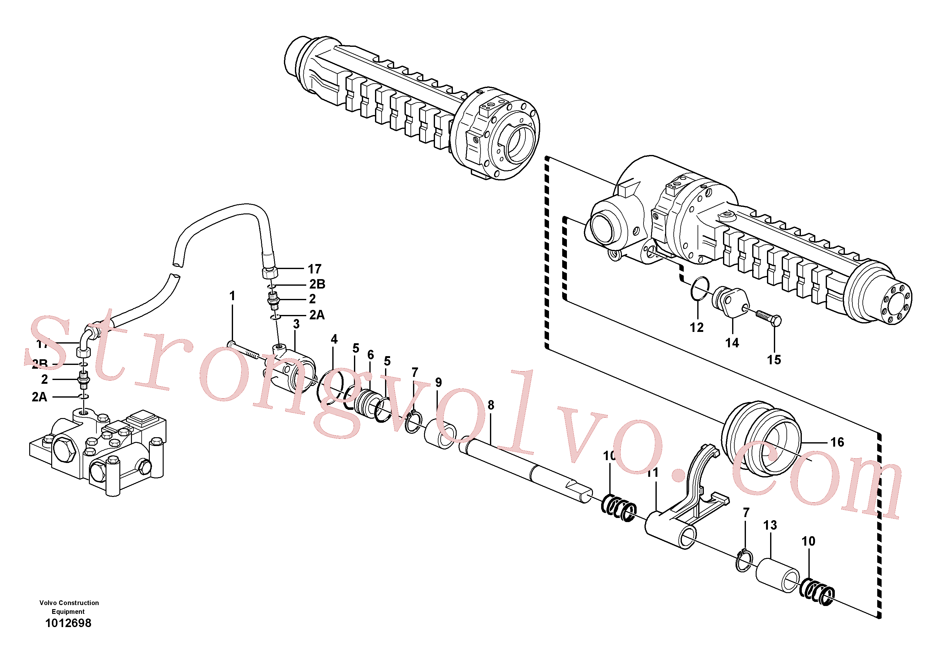 VOE11709322 Volvo Bloqueio diferencial(1012698 Montagem)