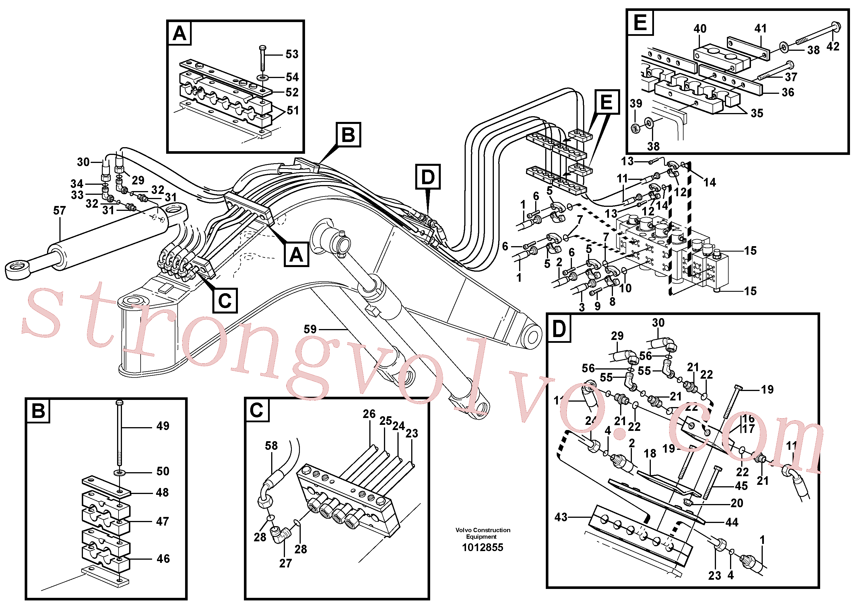VOE14379200 Clipe Volvo escavadeira