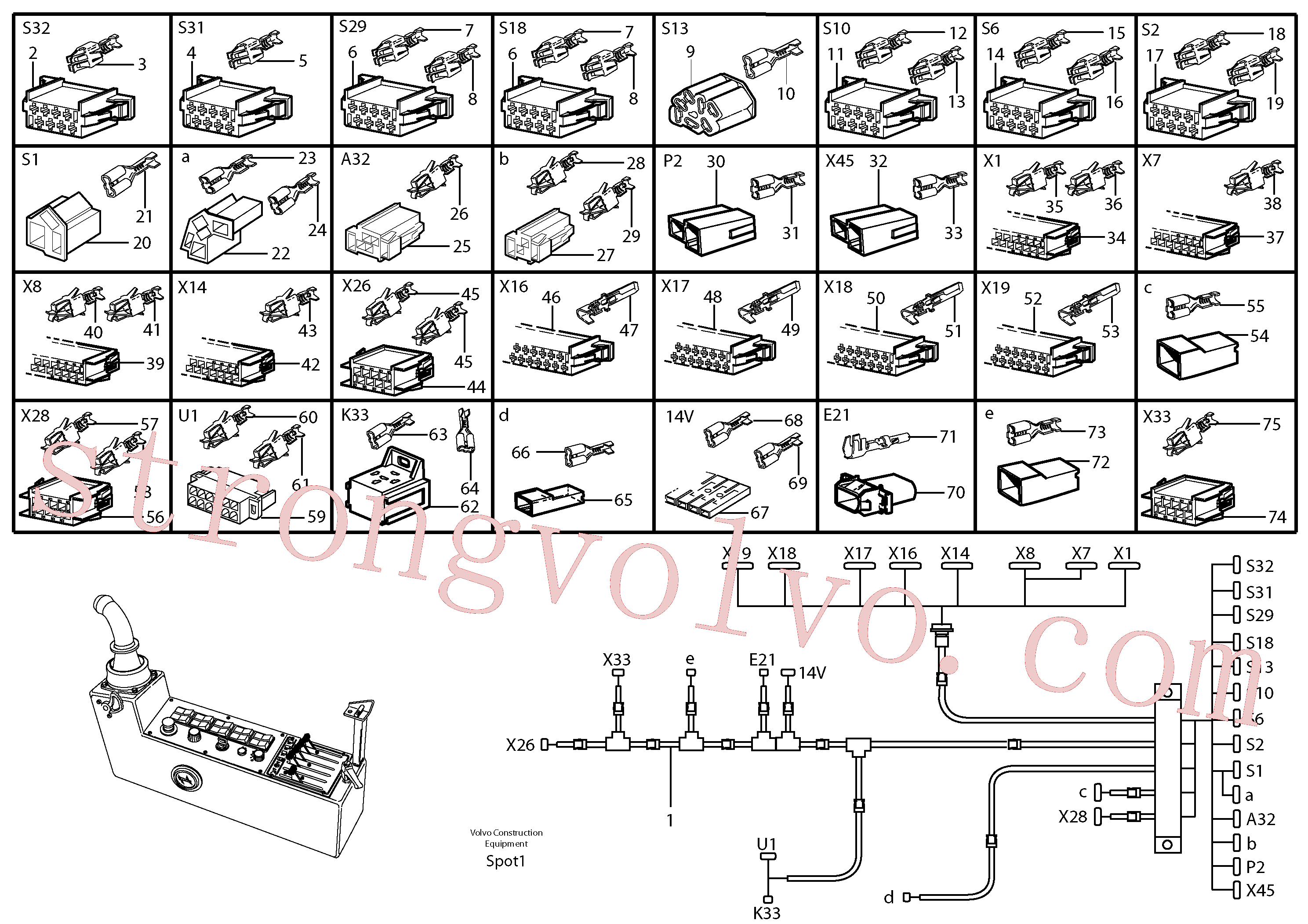 VOE20400684 Carcaça Inscreva-se para Volvo Acessórios para escavadeira