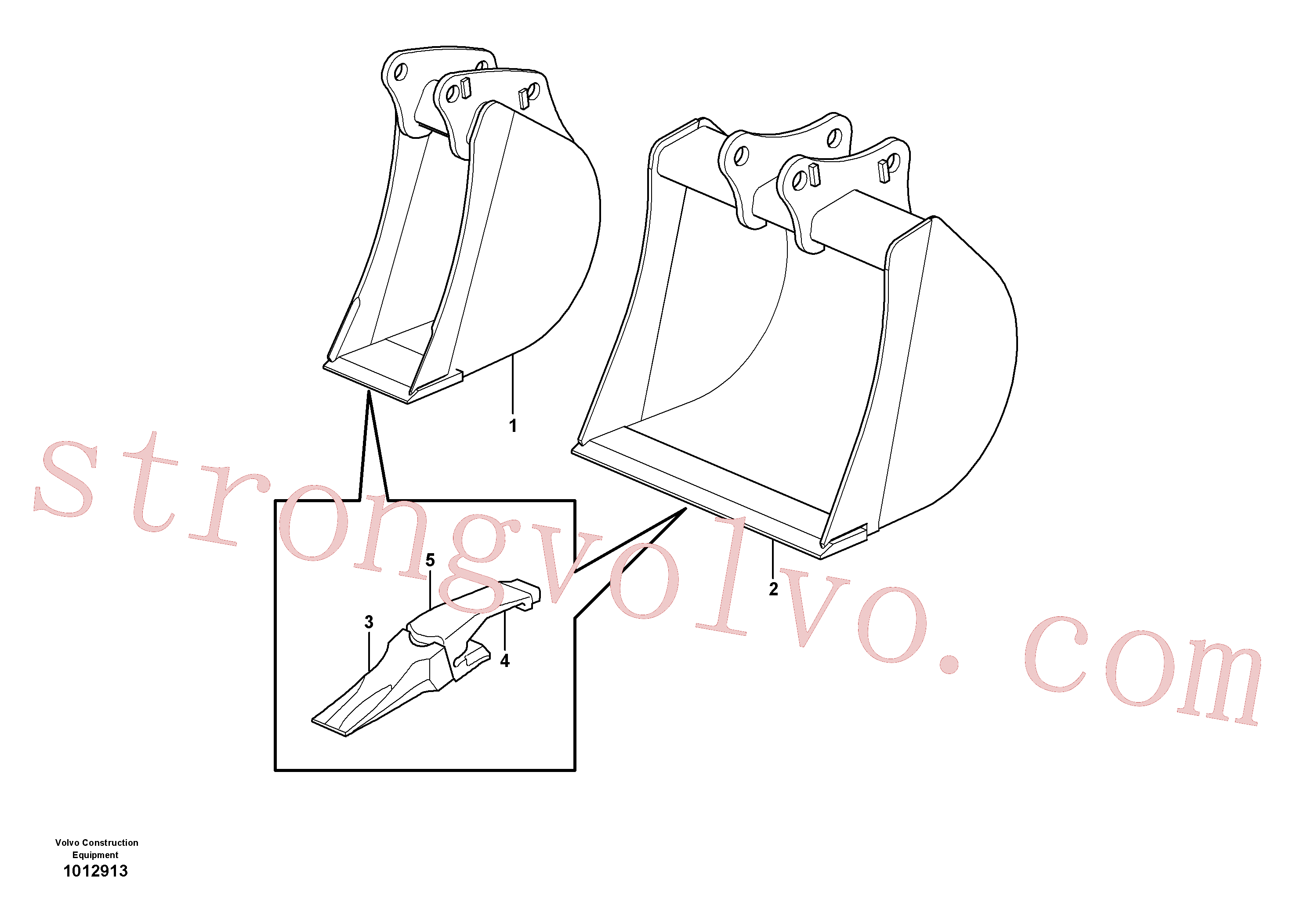 VOE11988297 Lock Pin Volvo escavadeira