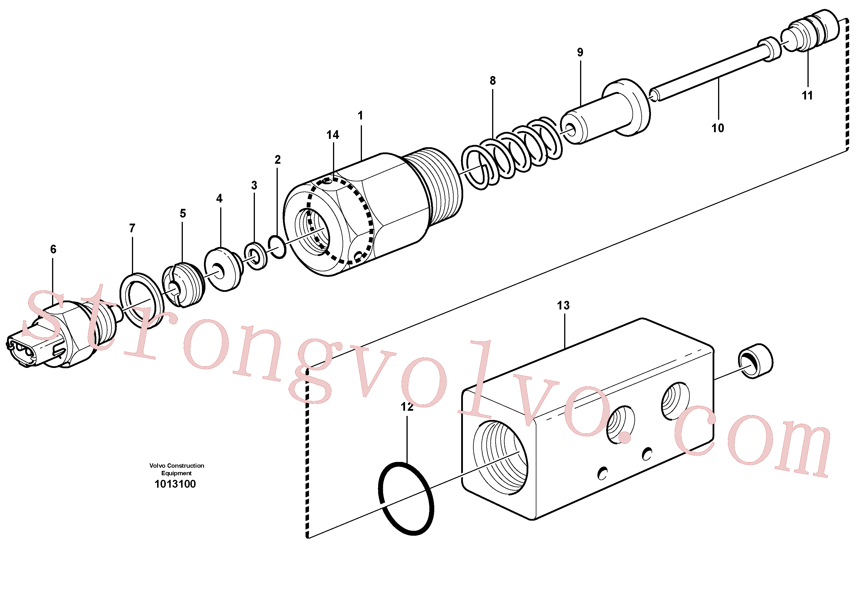 VOE14012291 Volvo Monitor de pressão.(1013100 Montagem)